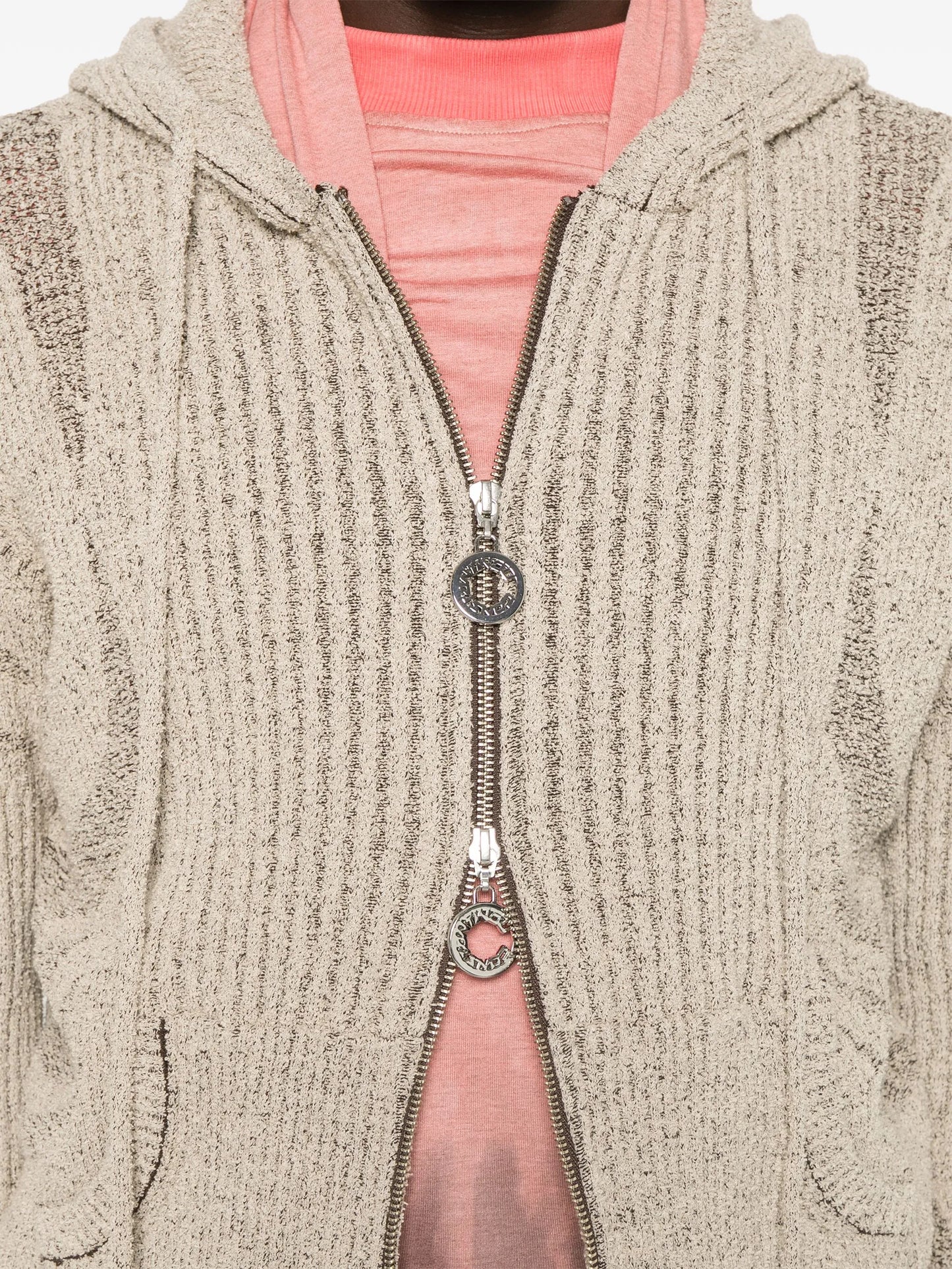knit zip hoodie