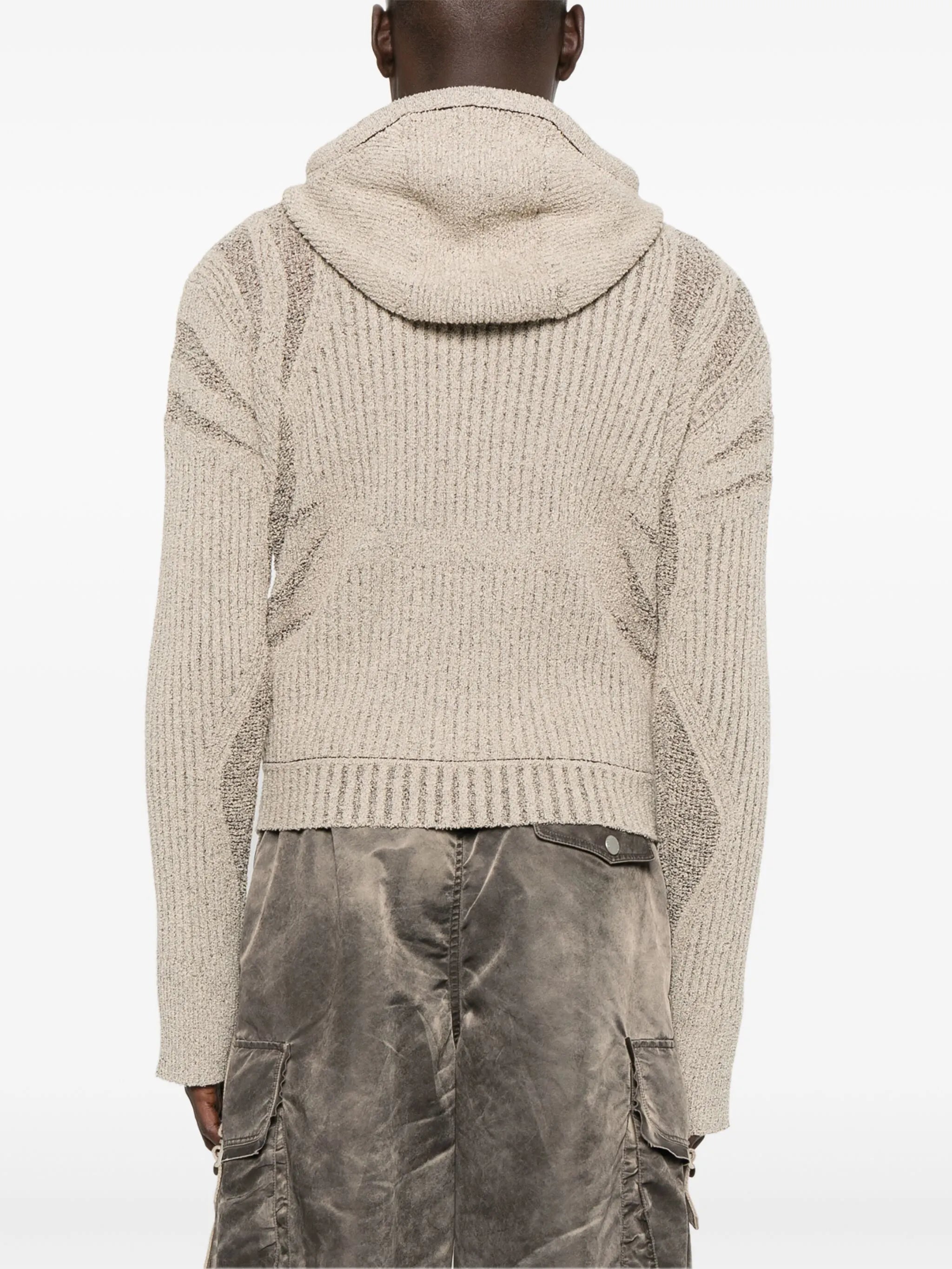 knit zip hoodie