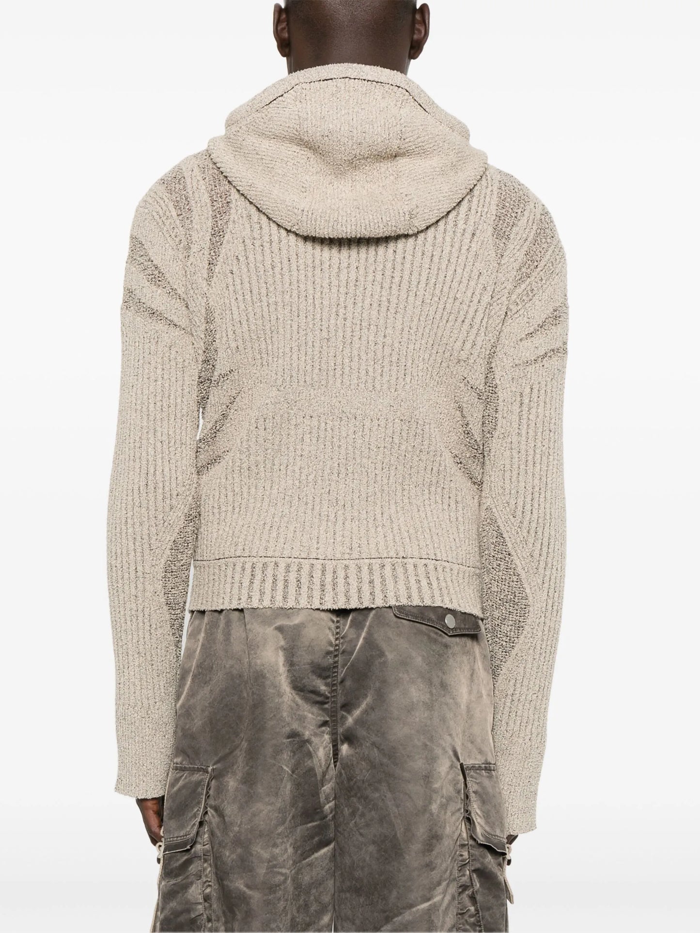 knit zip hoodie