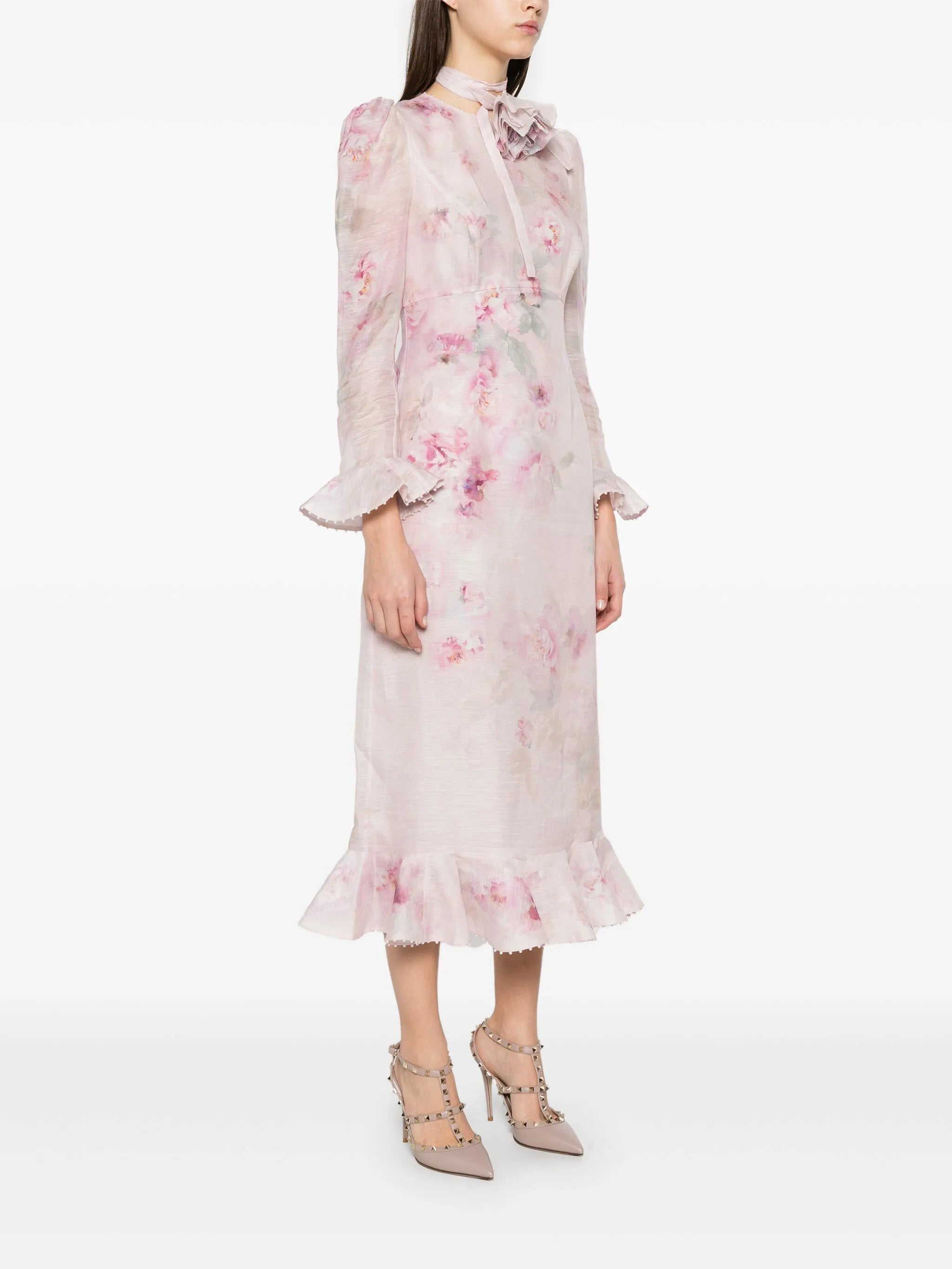 Crush Flower midi dress