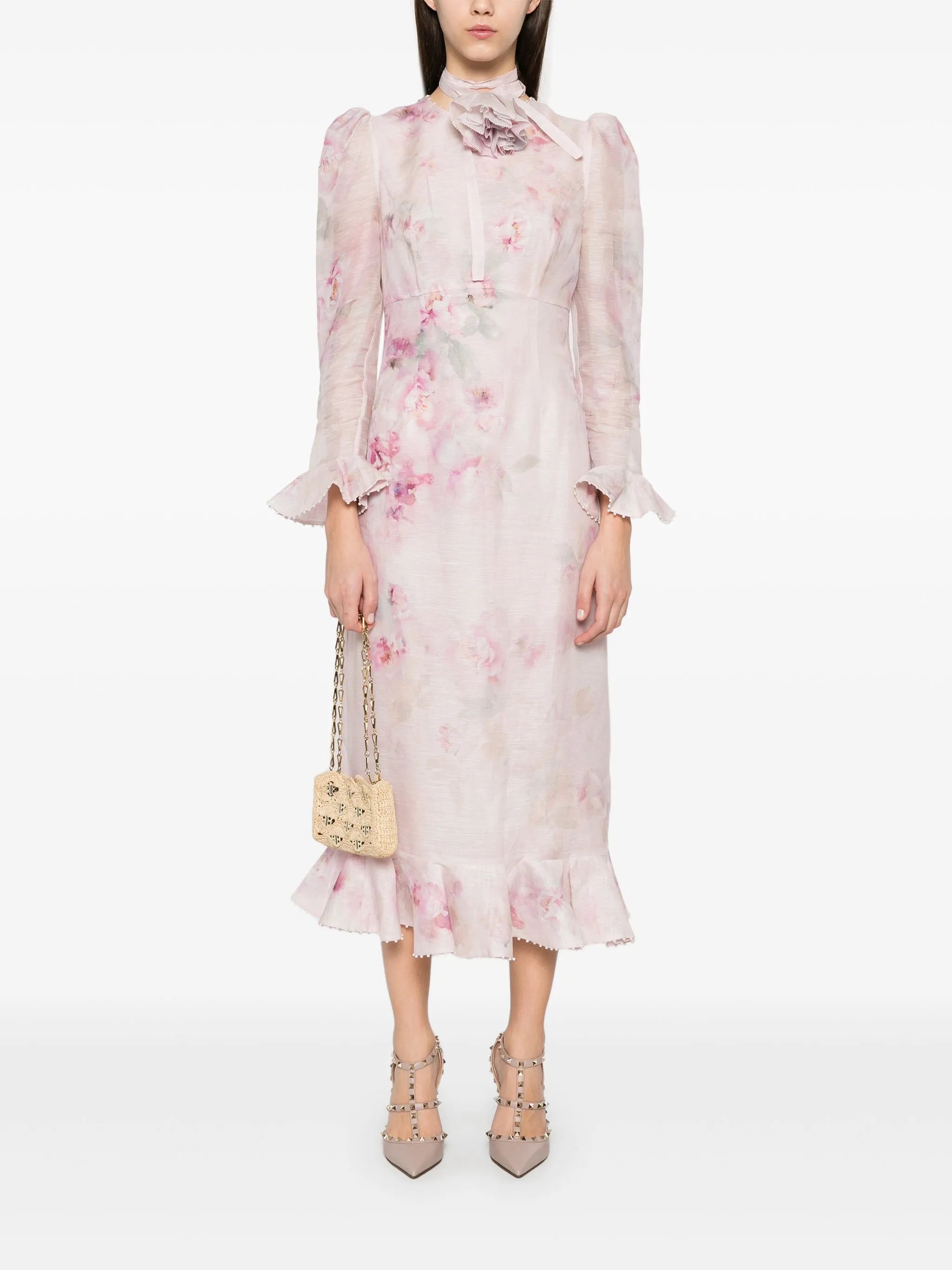 Crush Flower midi dress