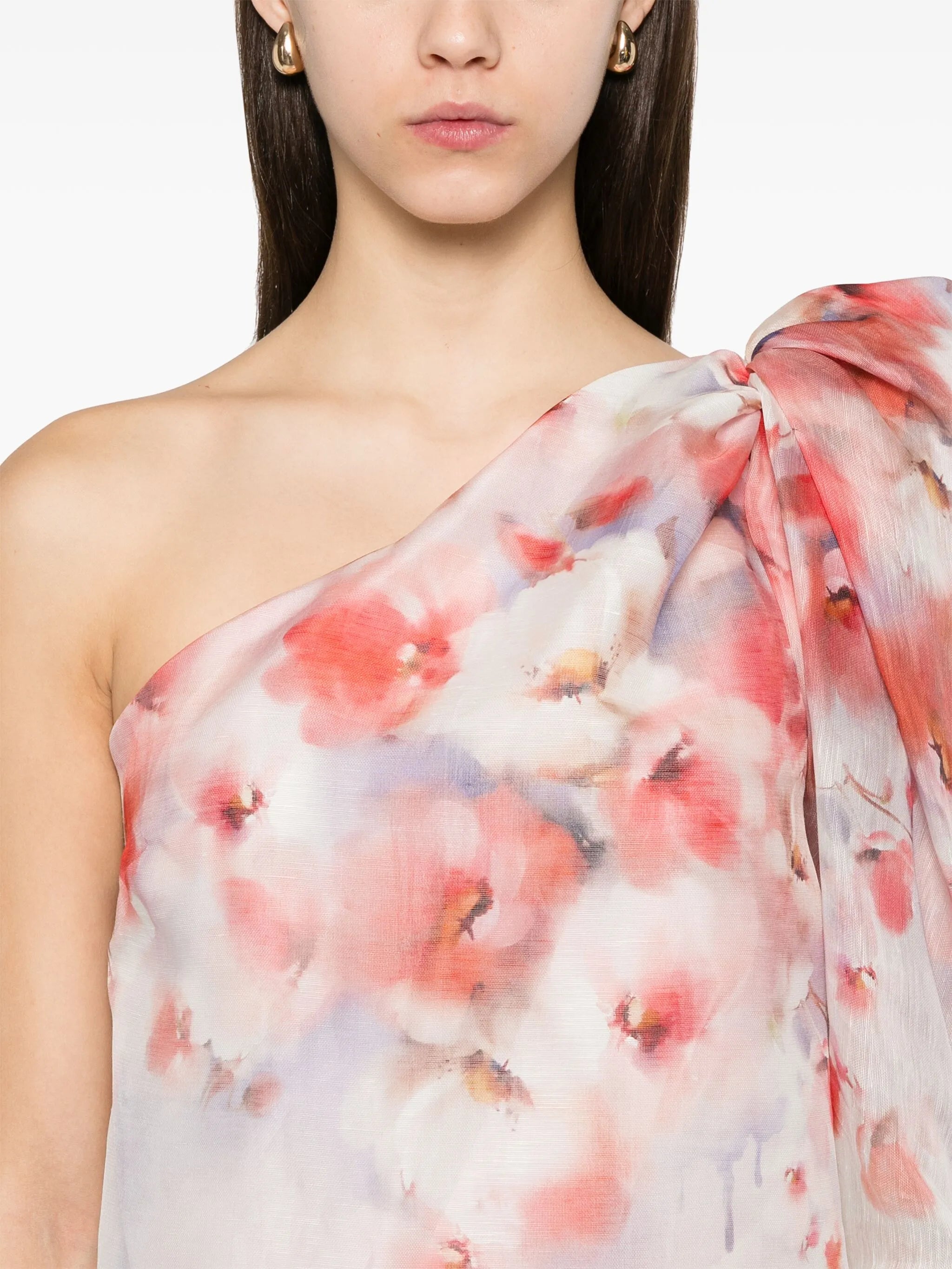 Crush Asymmetrical mini dress