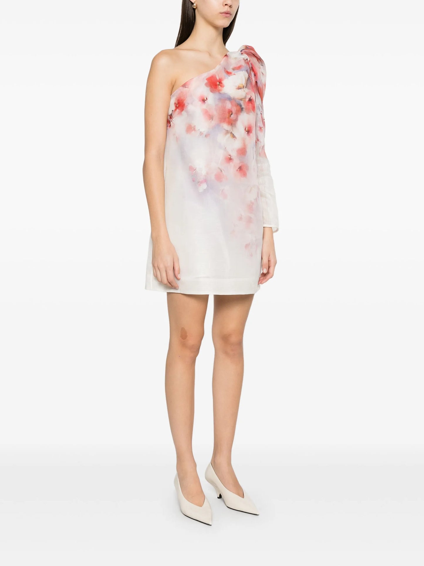 Crush Asymmetrical mini dress