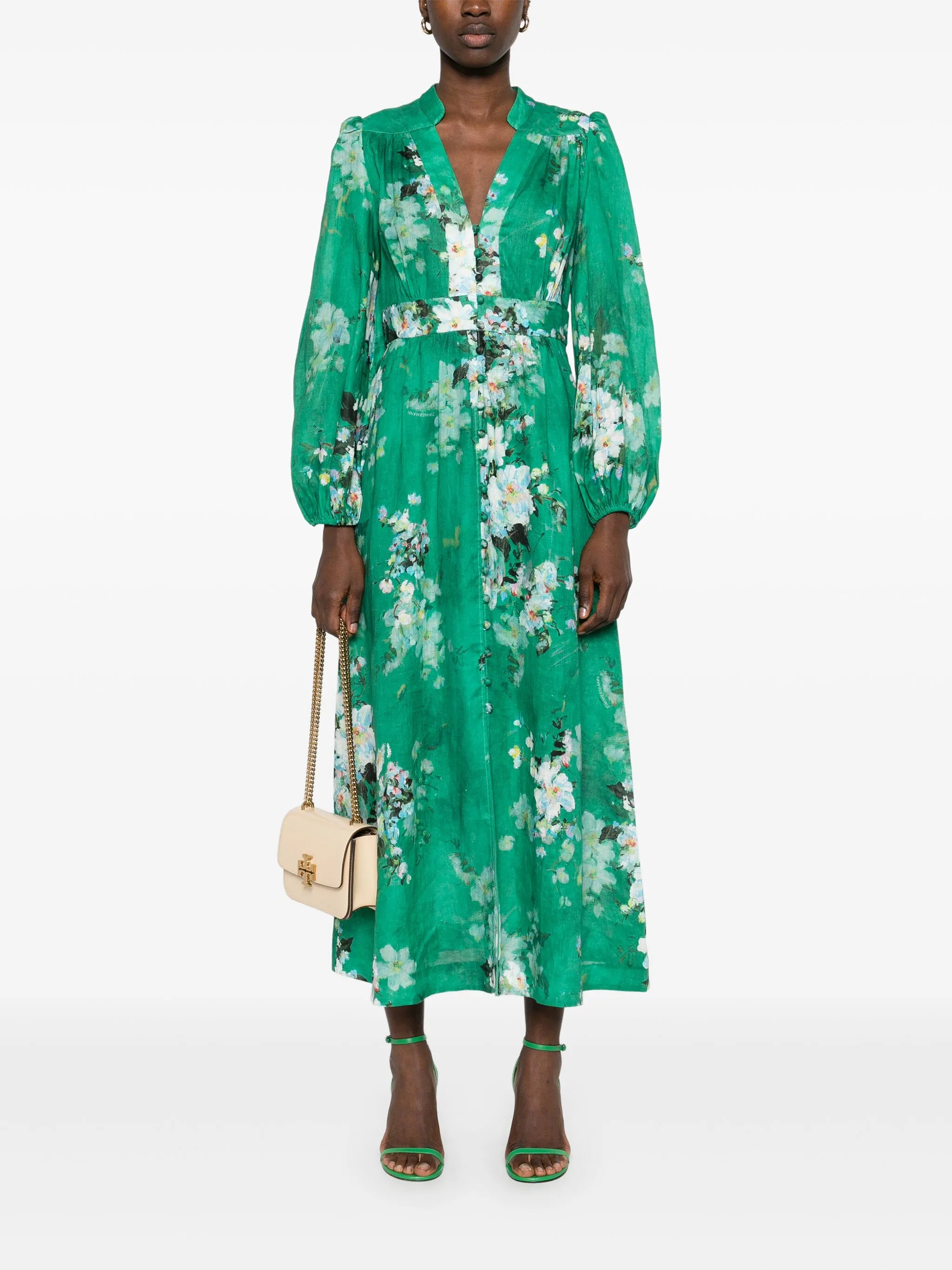 Everley Plunge midi dress