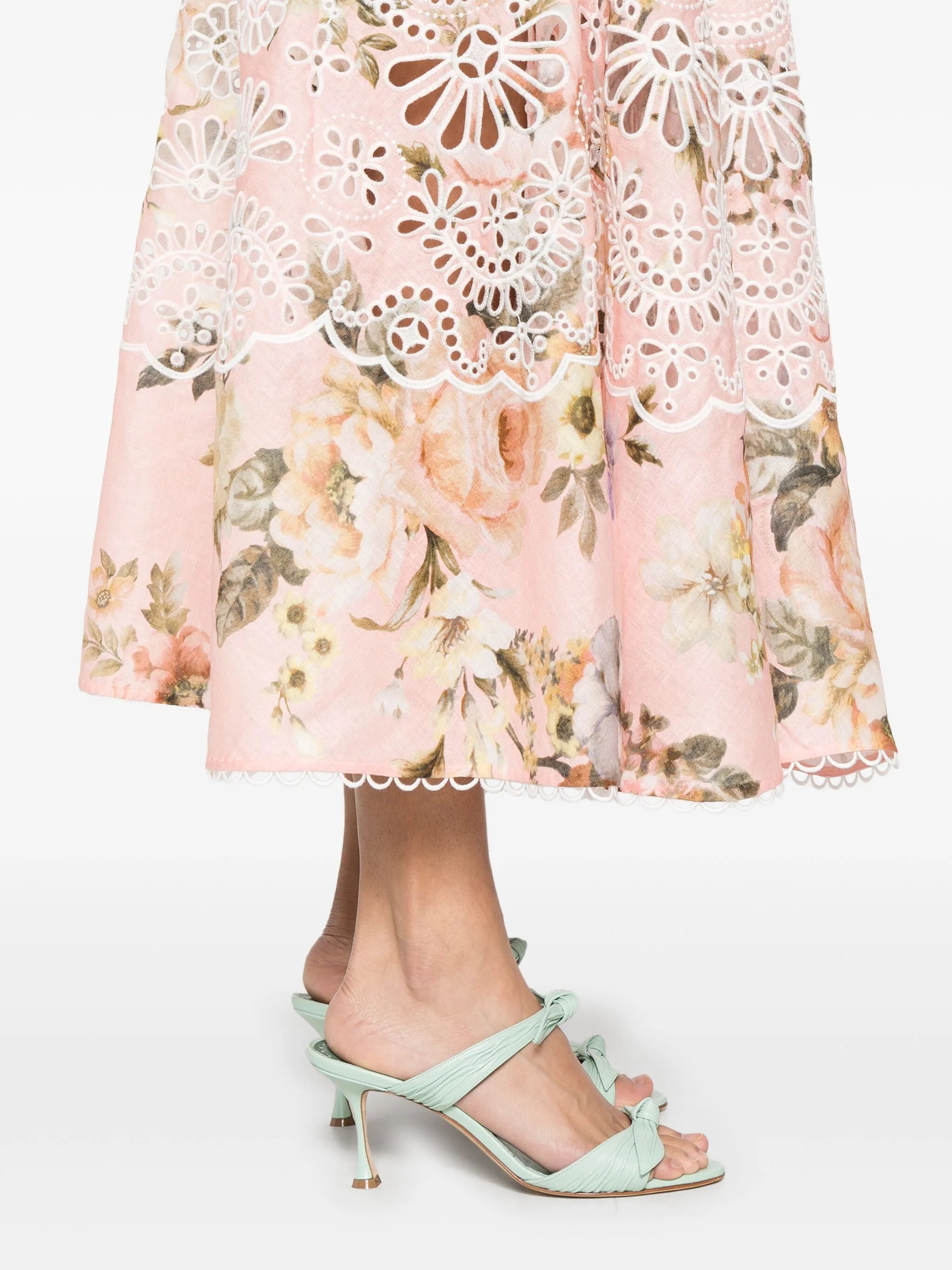 Acacia Broderie midi dress