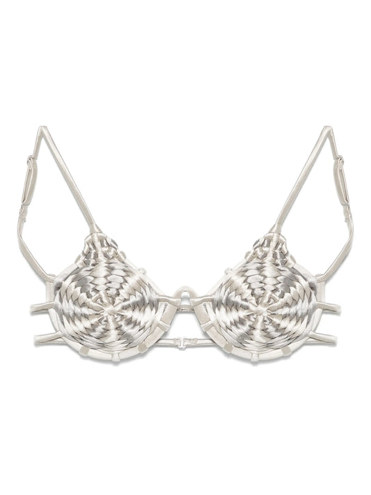 spiral-weave bikini top