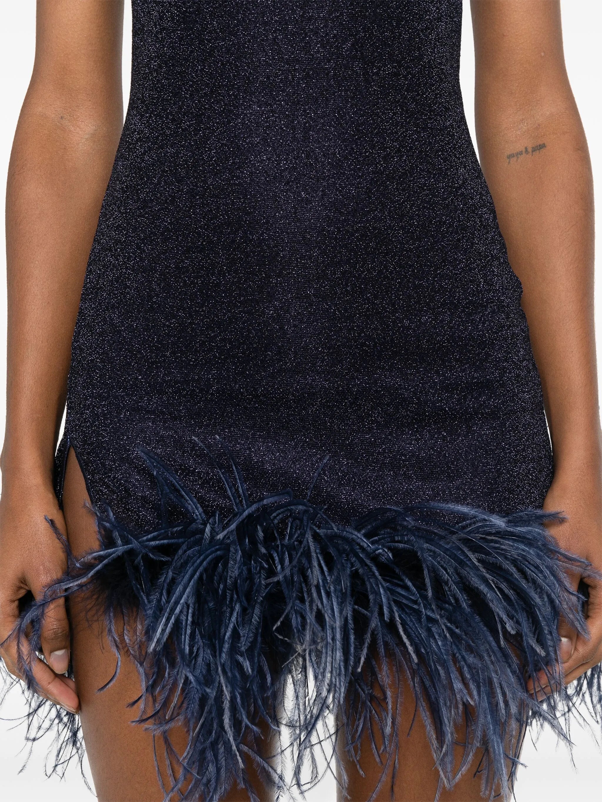 Lumière Plumage mini dress
