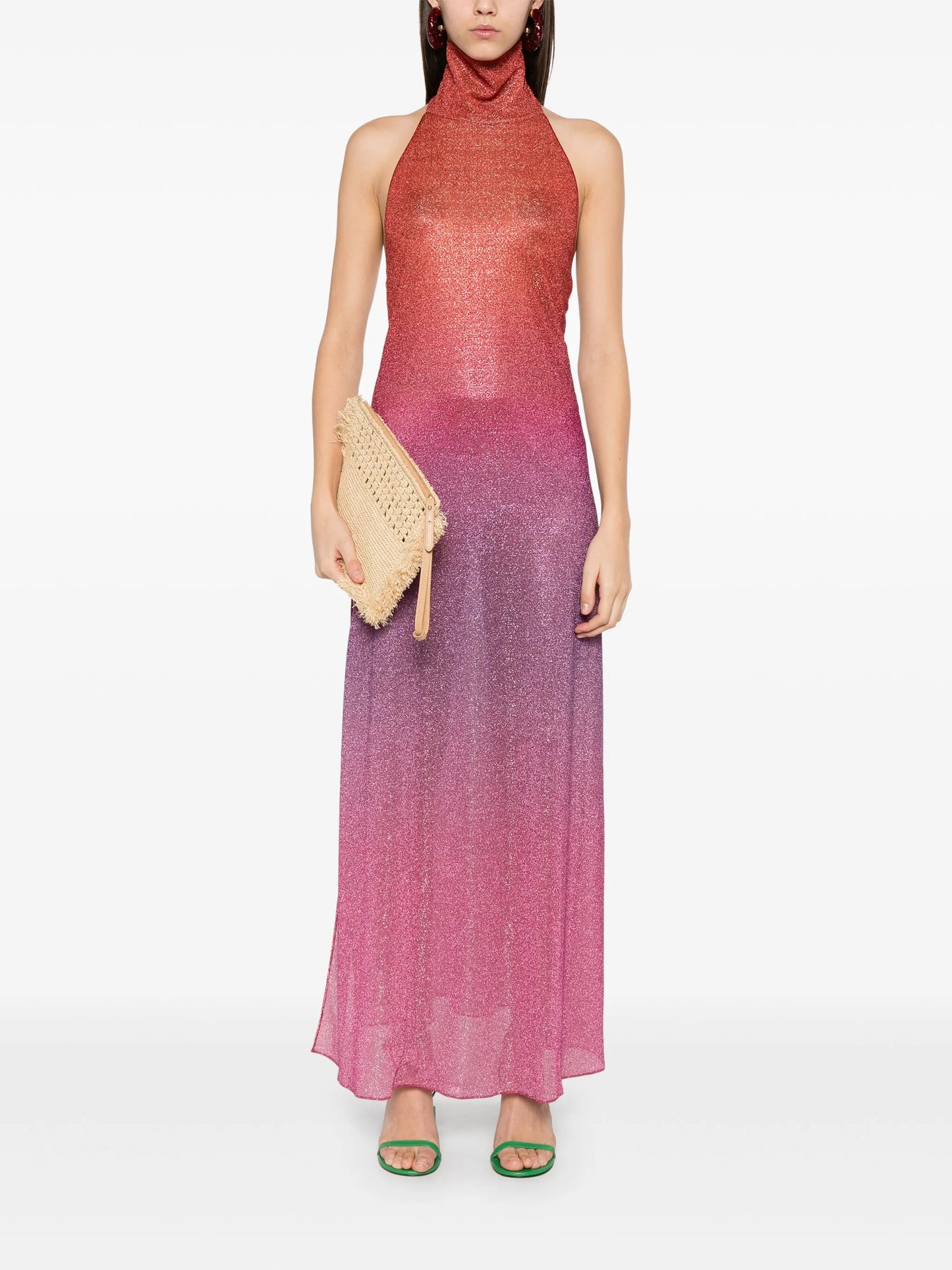 lurex midi dress