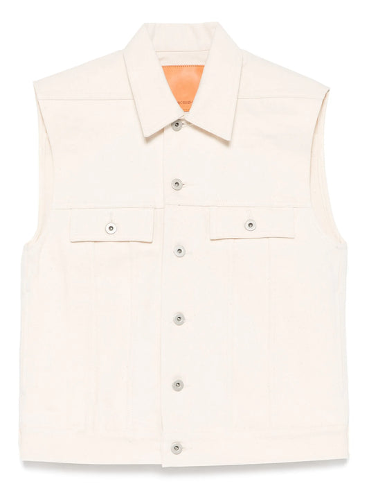 sleeveless trucker jacket