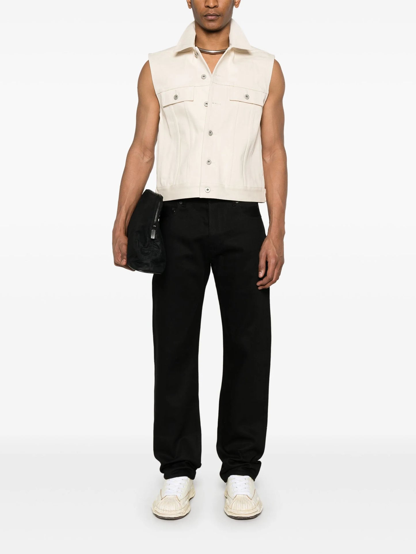 sleeveless trucker jacket