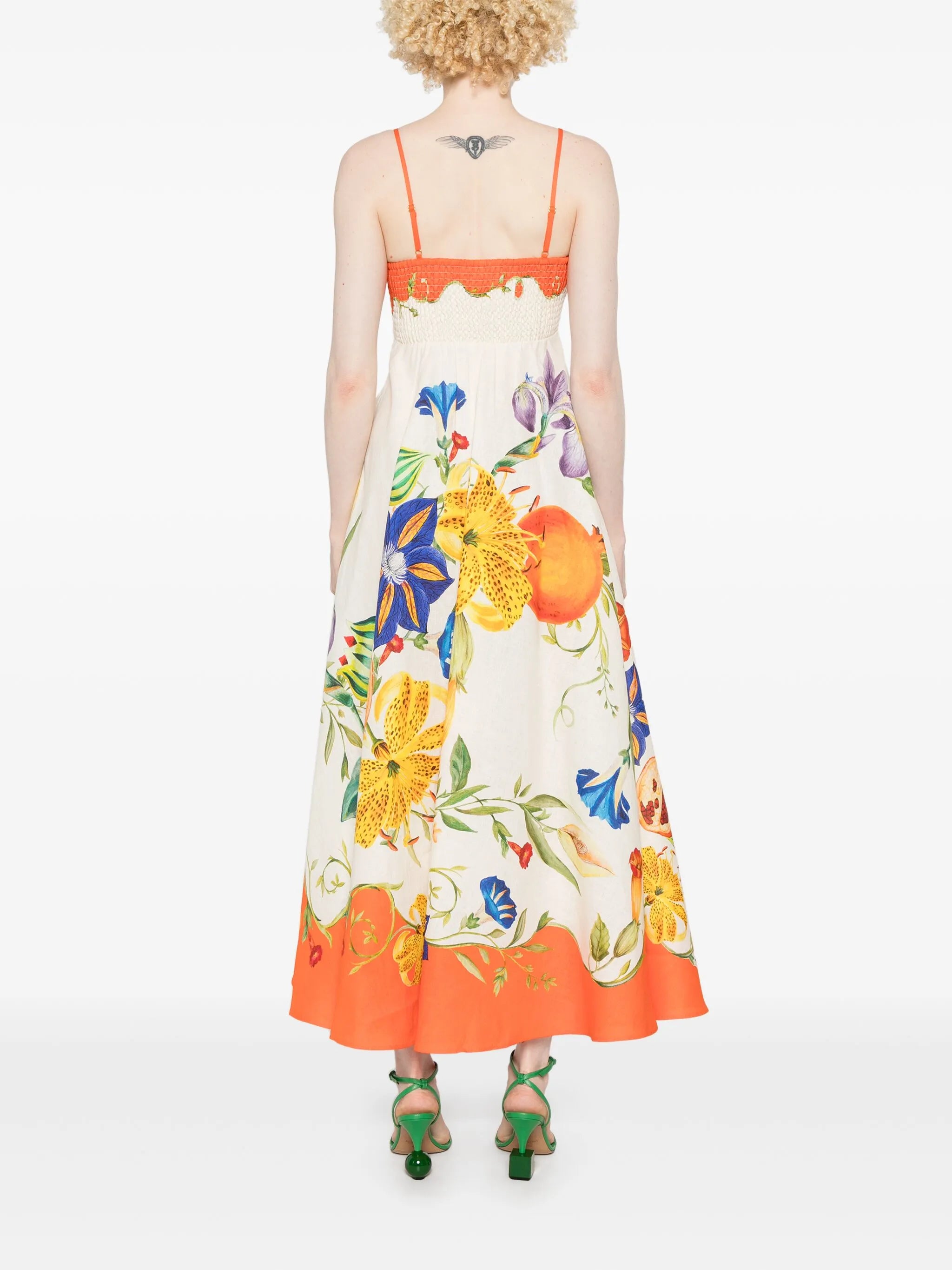 Flores midi dress