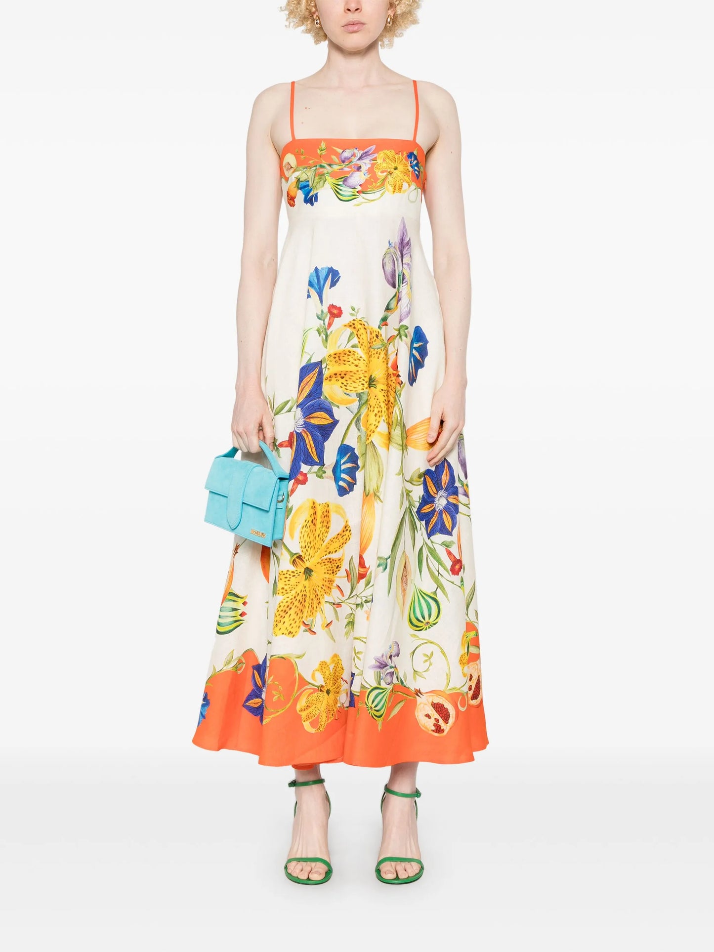 Flores midi dress