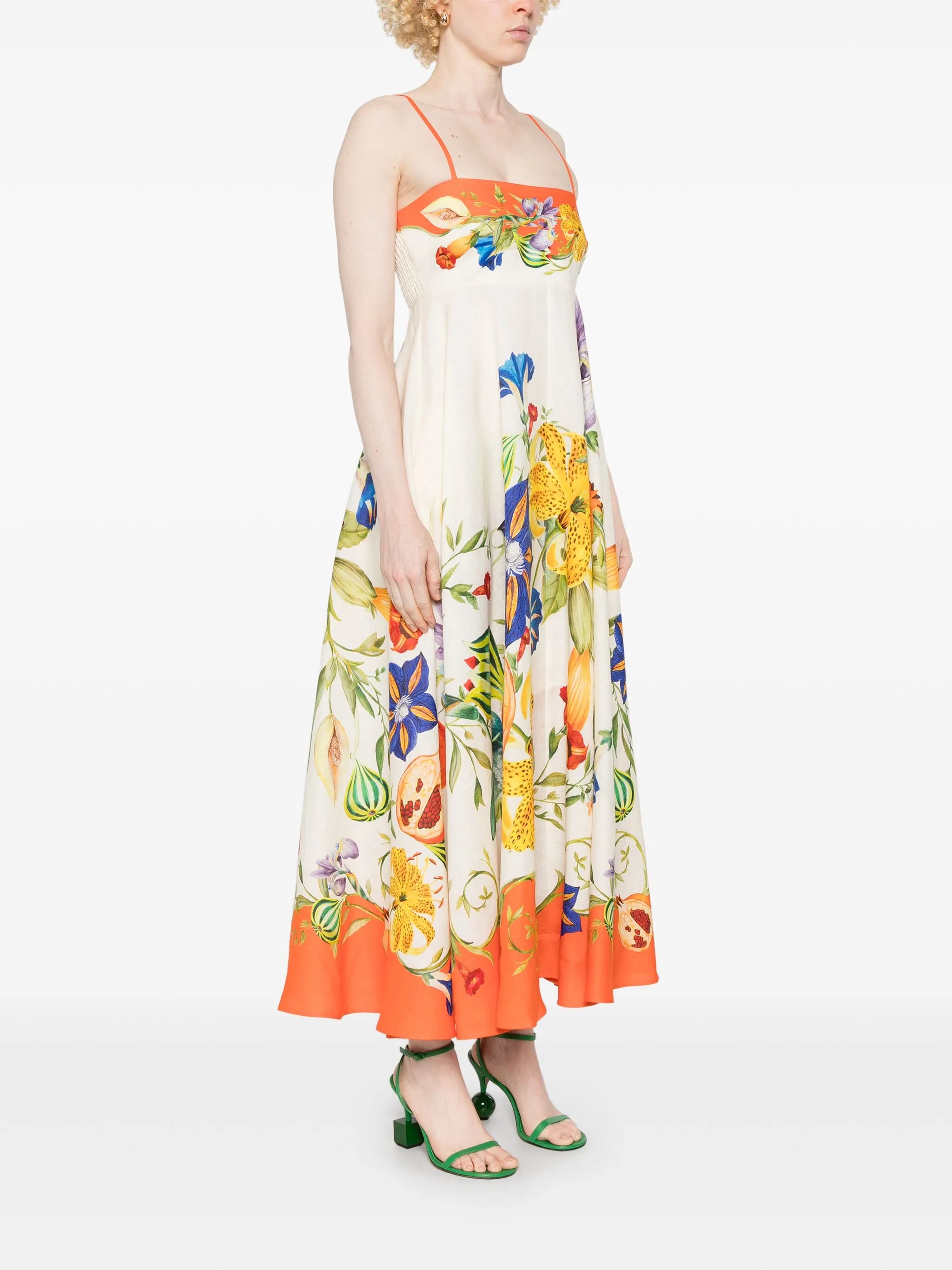 Flores midi dress