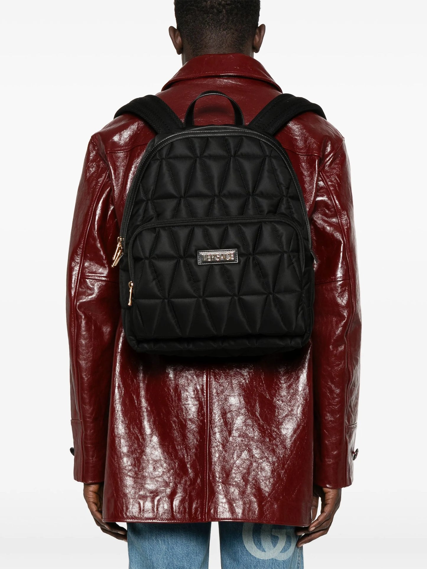 logo-lettering backpack