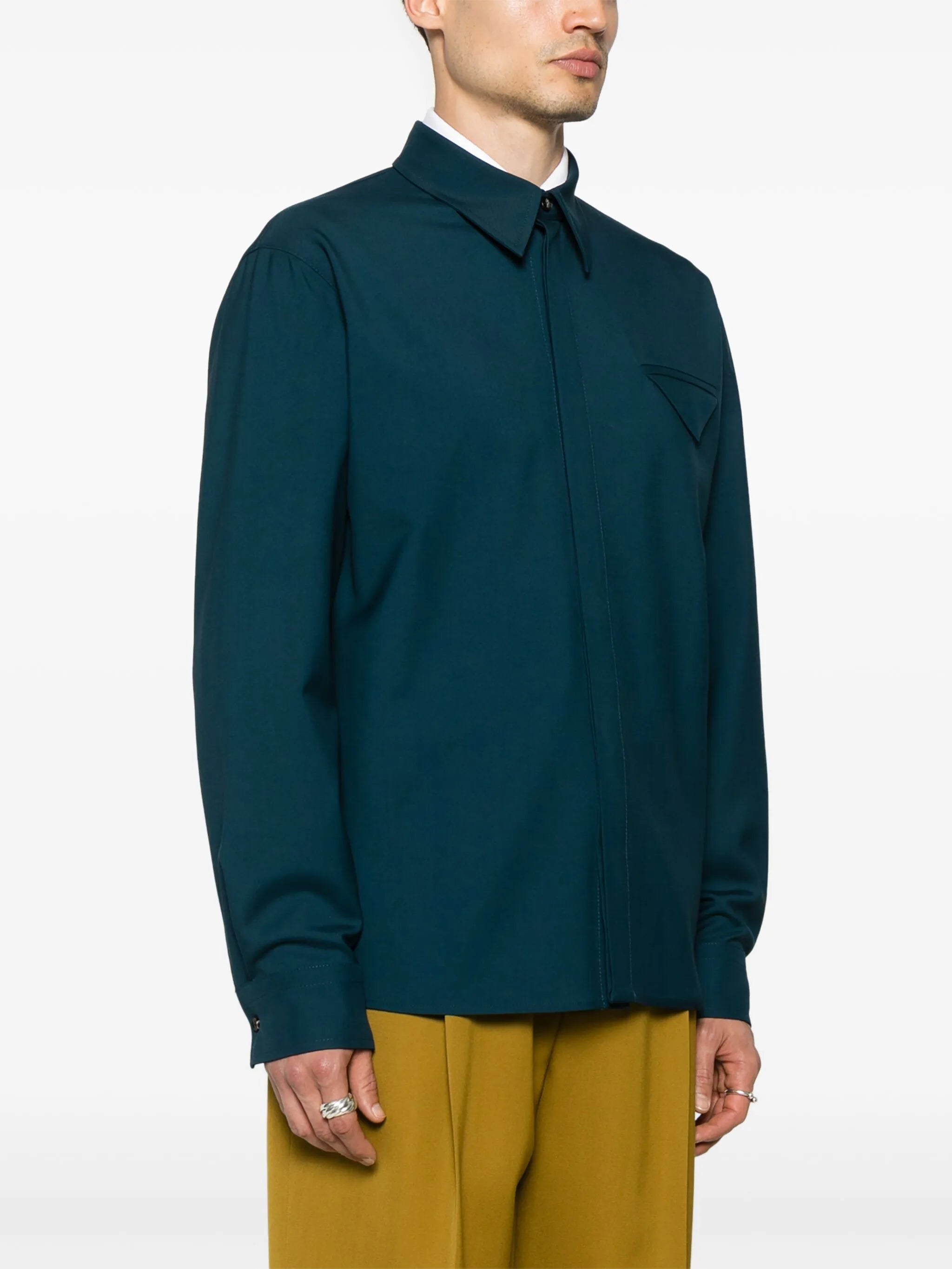 wool twill shirt