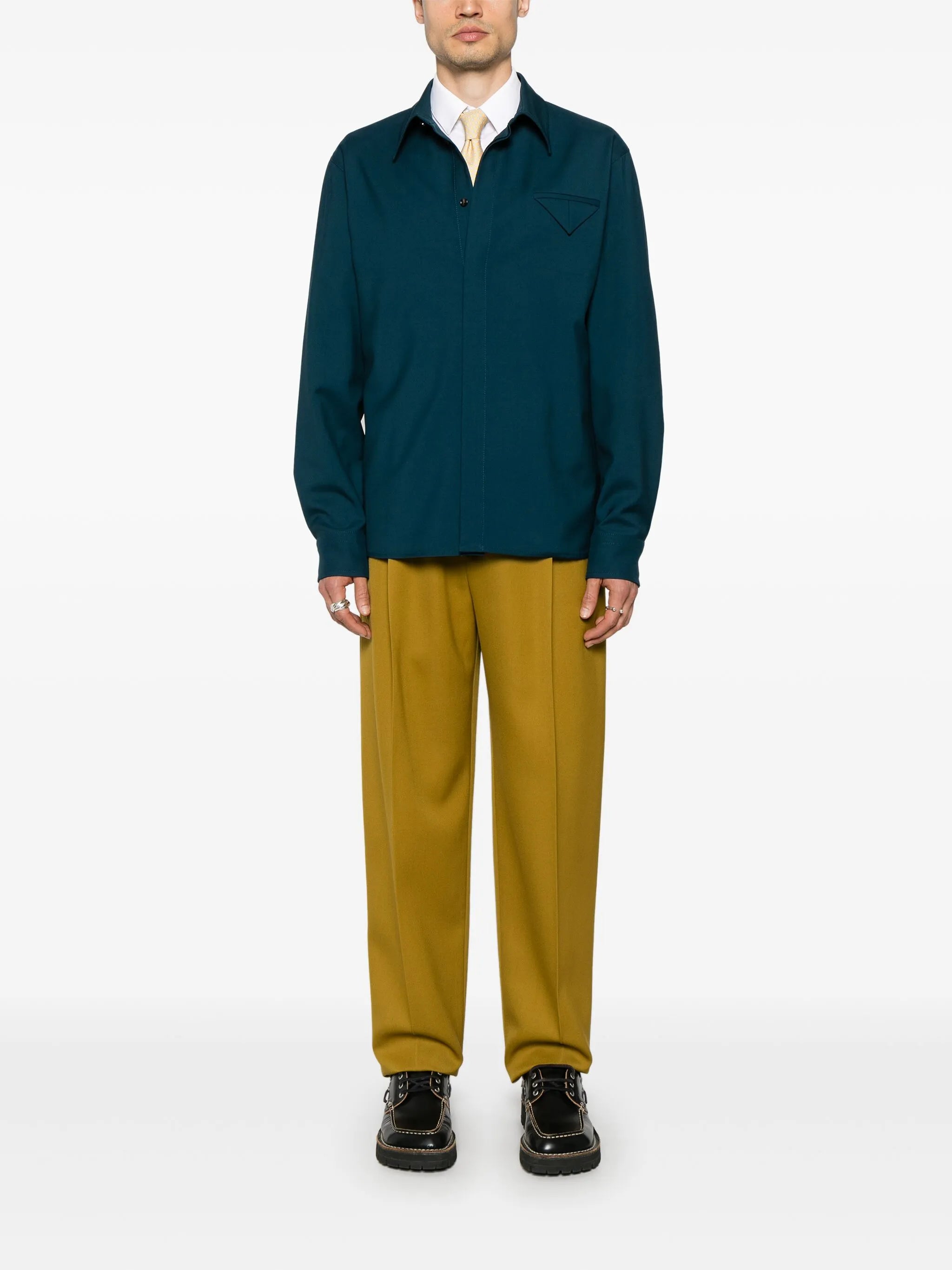 wool twill shirt