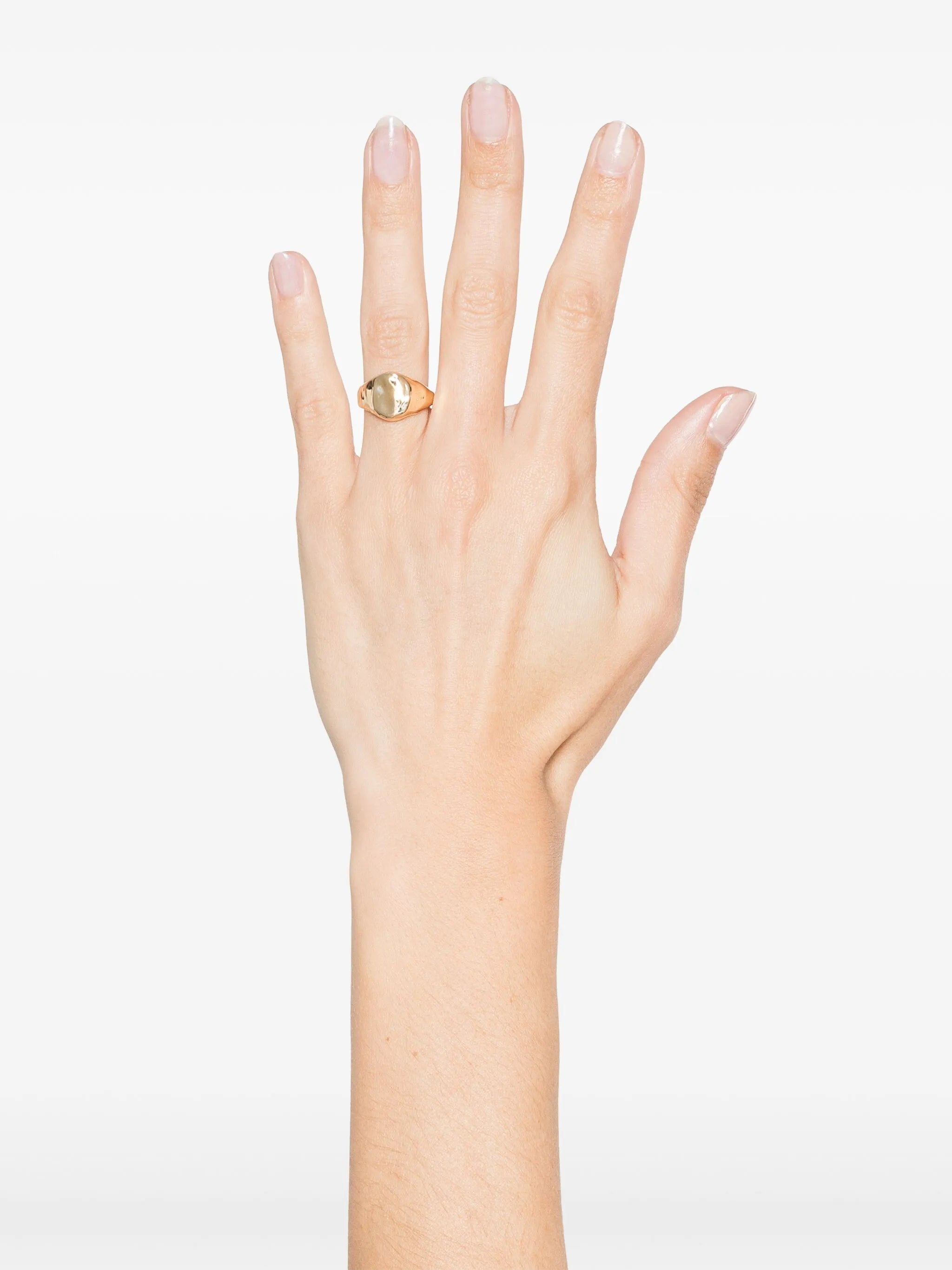 14CT yellow gold small Cogency signet ring