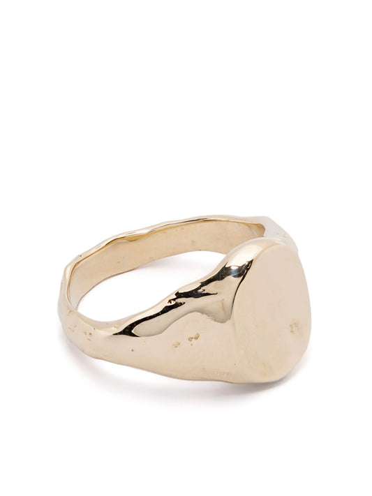 14CT yellow gold small Cogency signet ring
