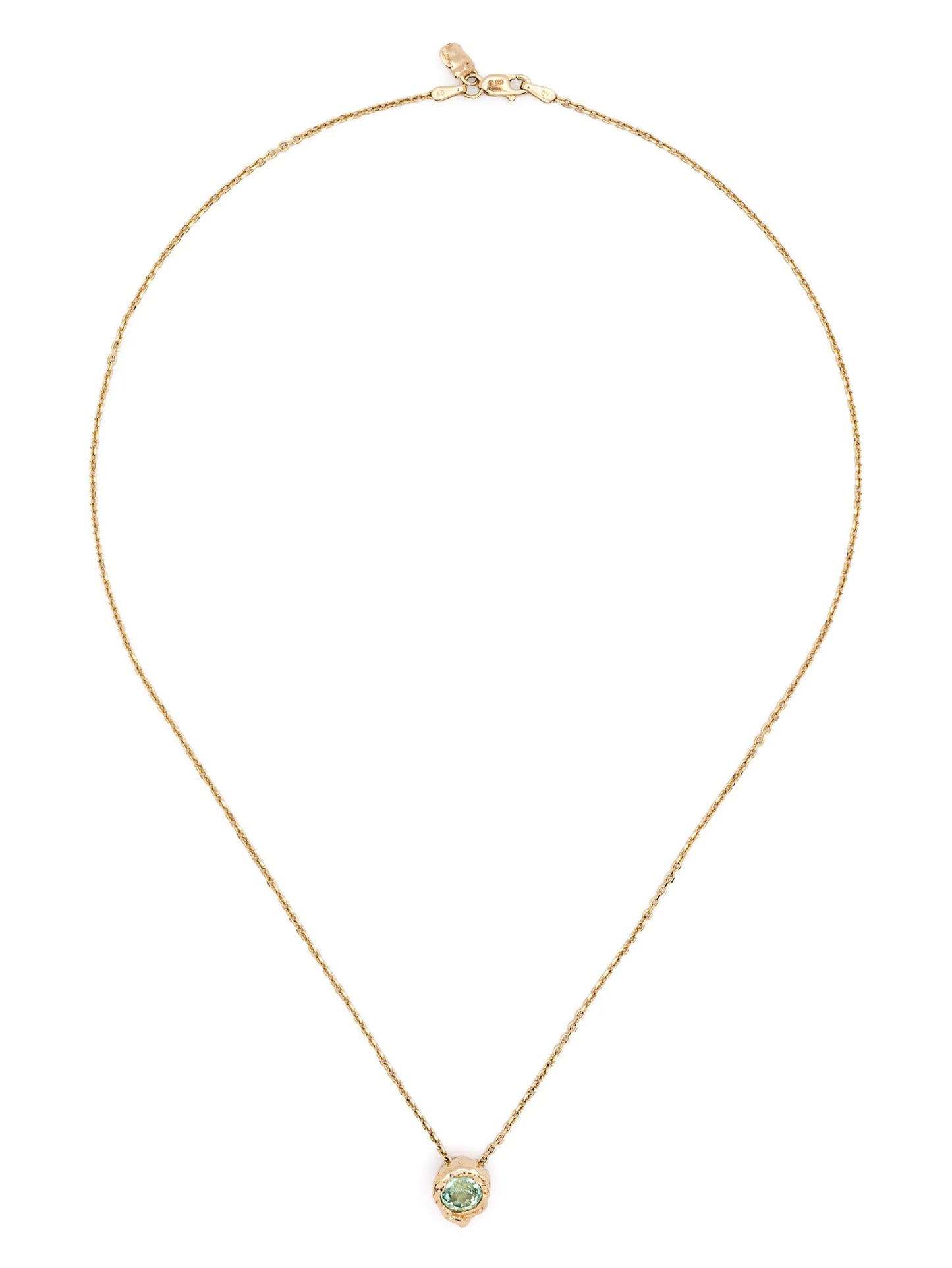 14CT yellow gold Alfa tourmaline necklace