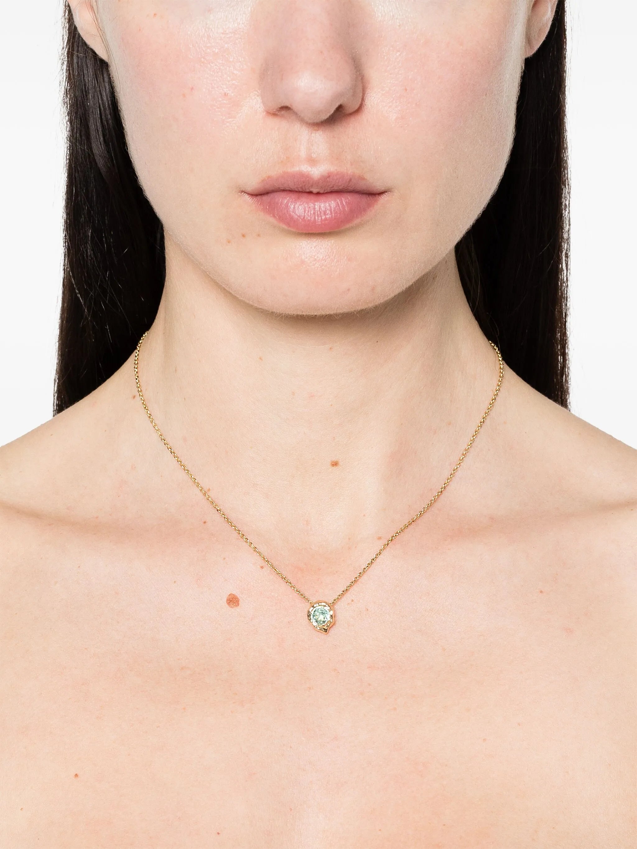 14CT yellow gold Alfa tourmaline necklace