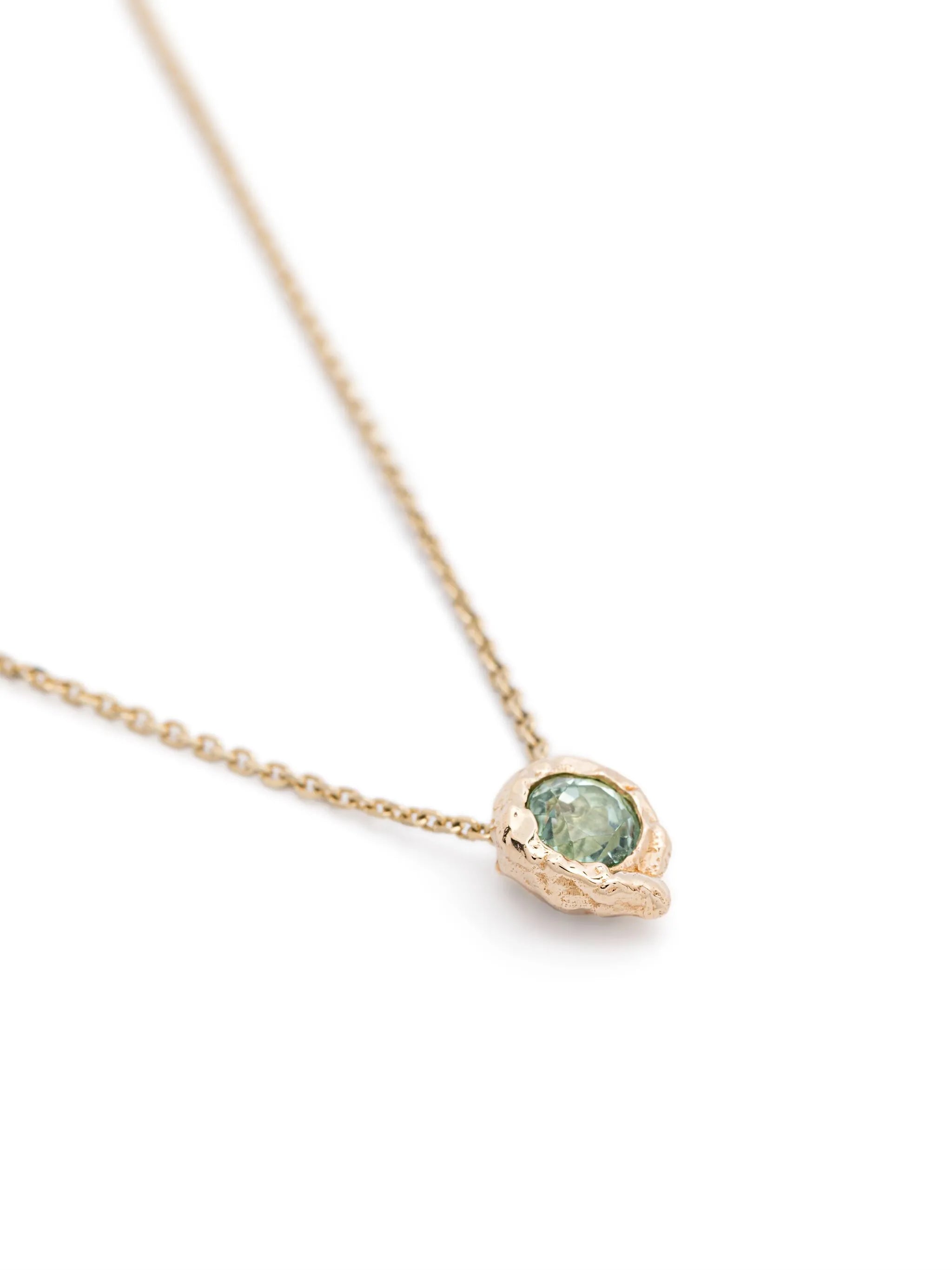 14CT yellow gold Alfa tourmaline necklace