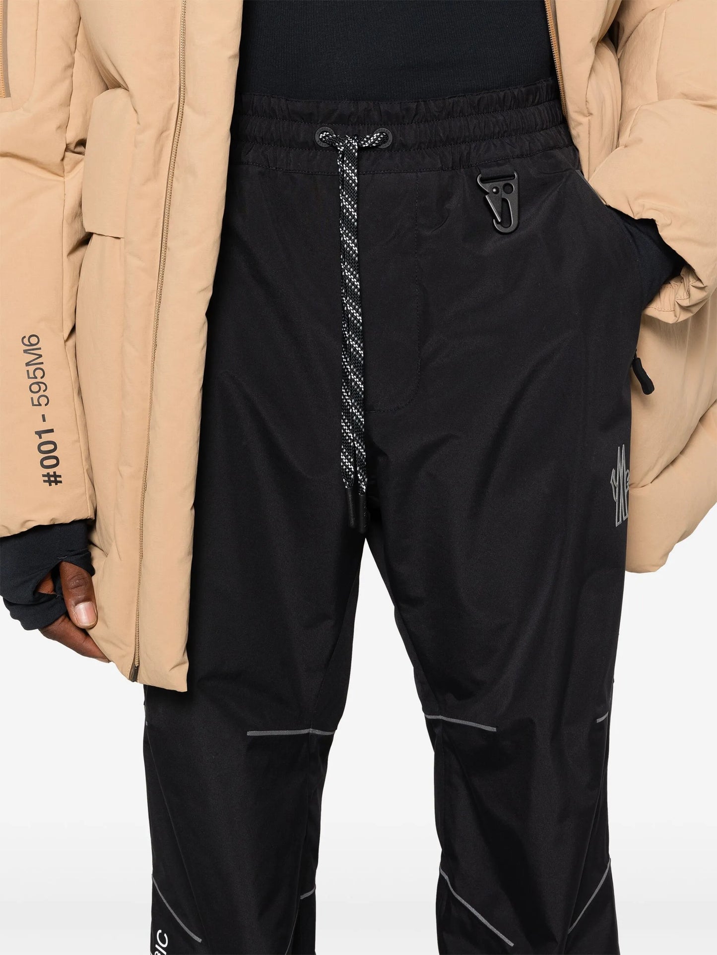 logo-embossed track pants
