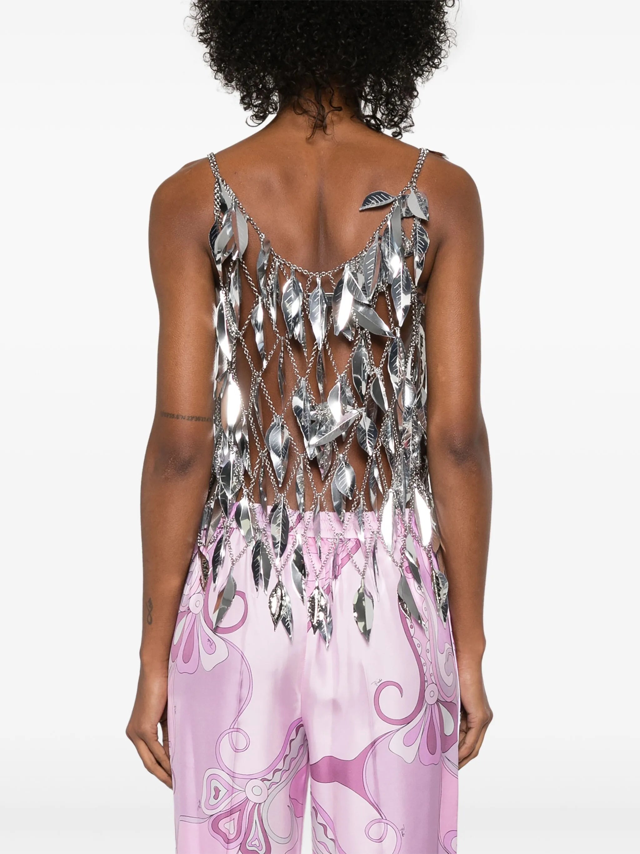chainmail scoop-neck top