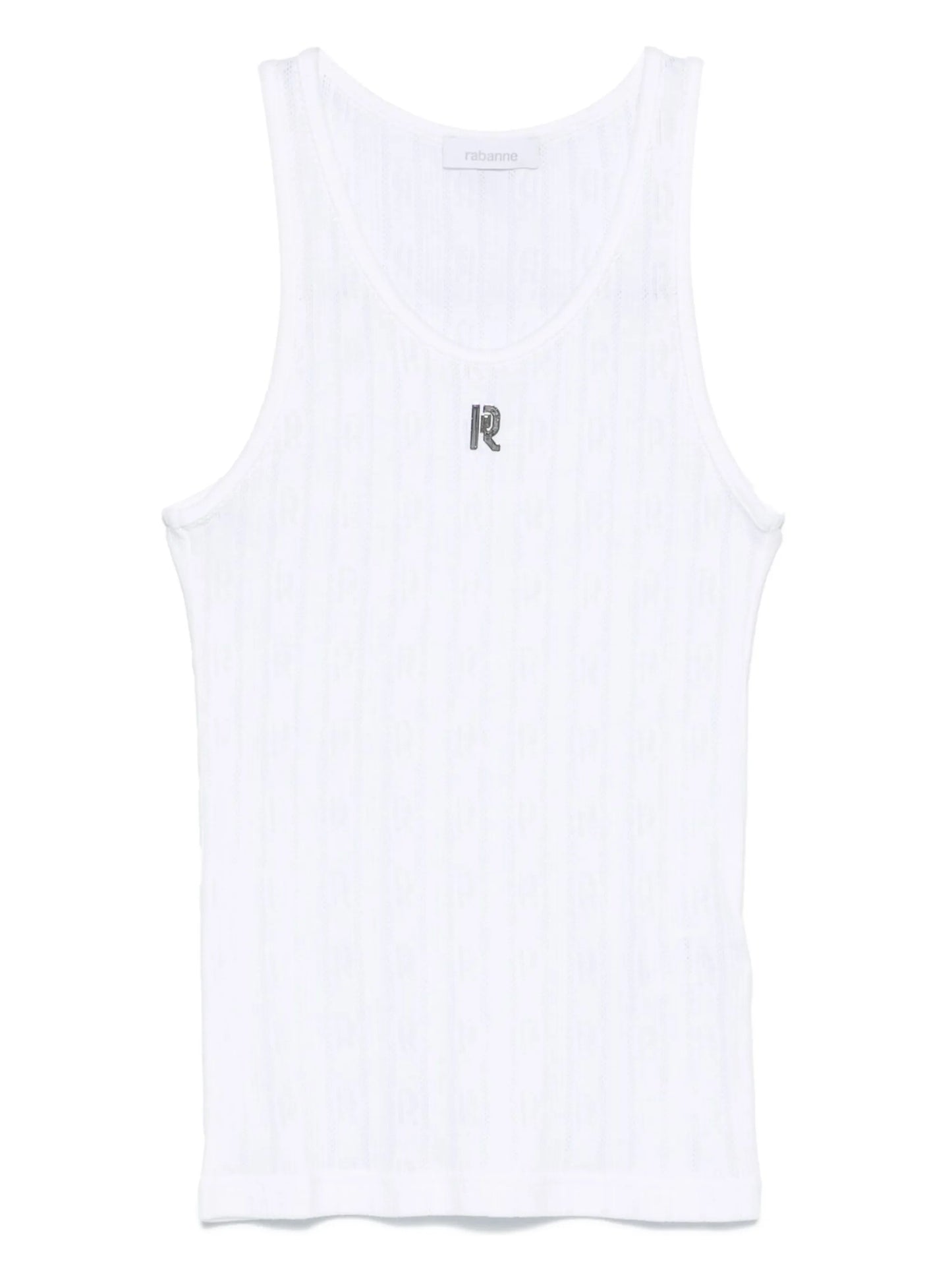 logo-plaque tank top