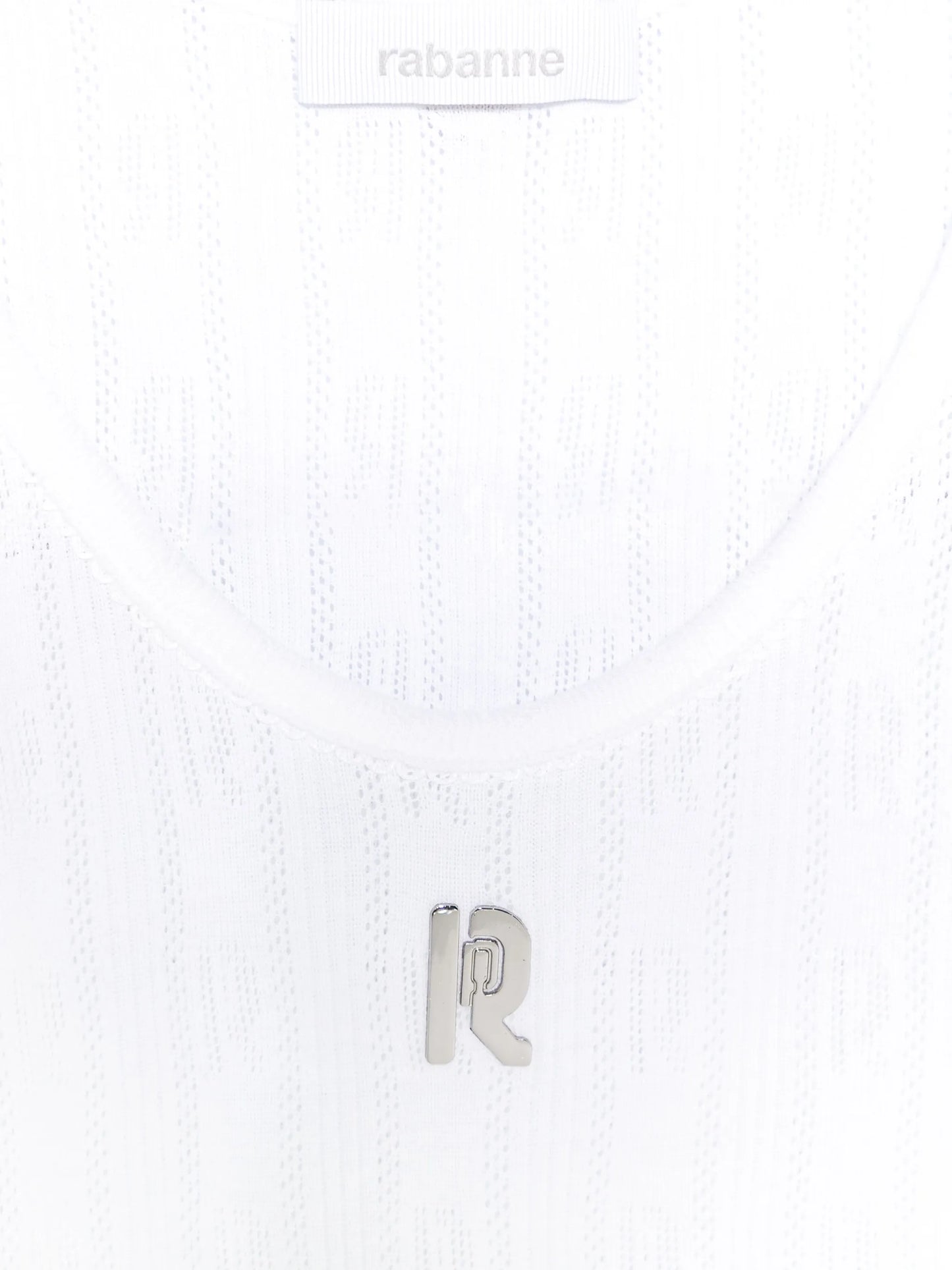 logo-plaque tank top