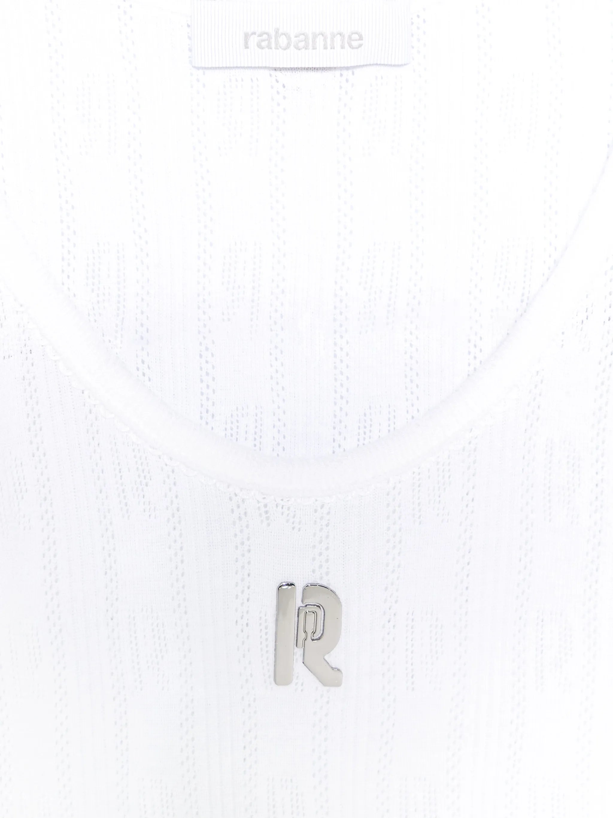 logo-plaque tank top