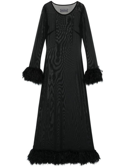 semi-sheer maxi dress