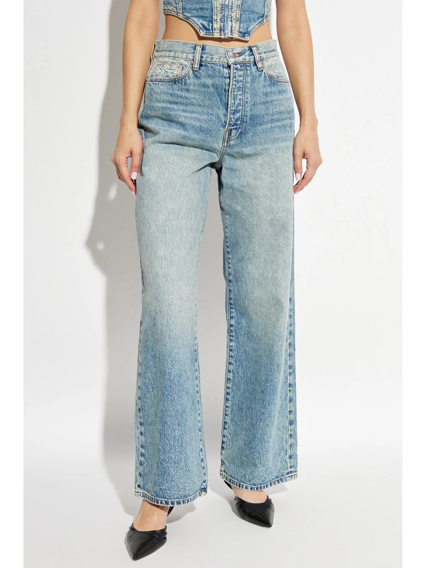 wide-leg jeans