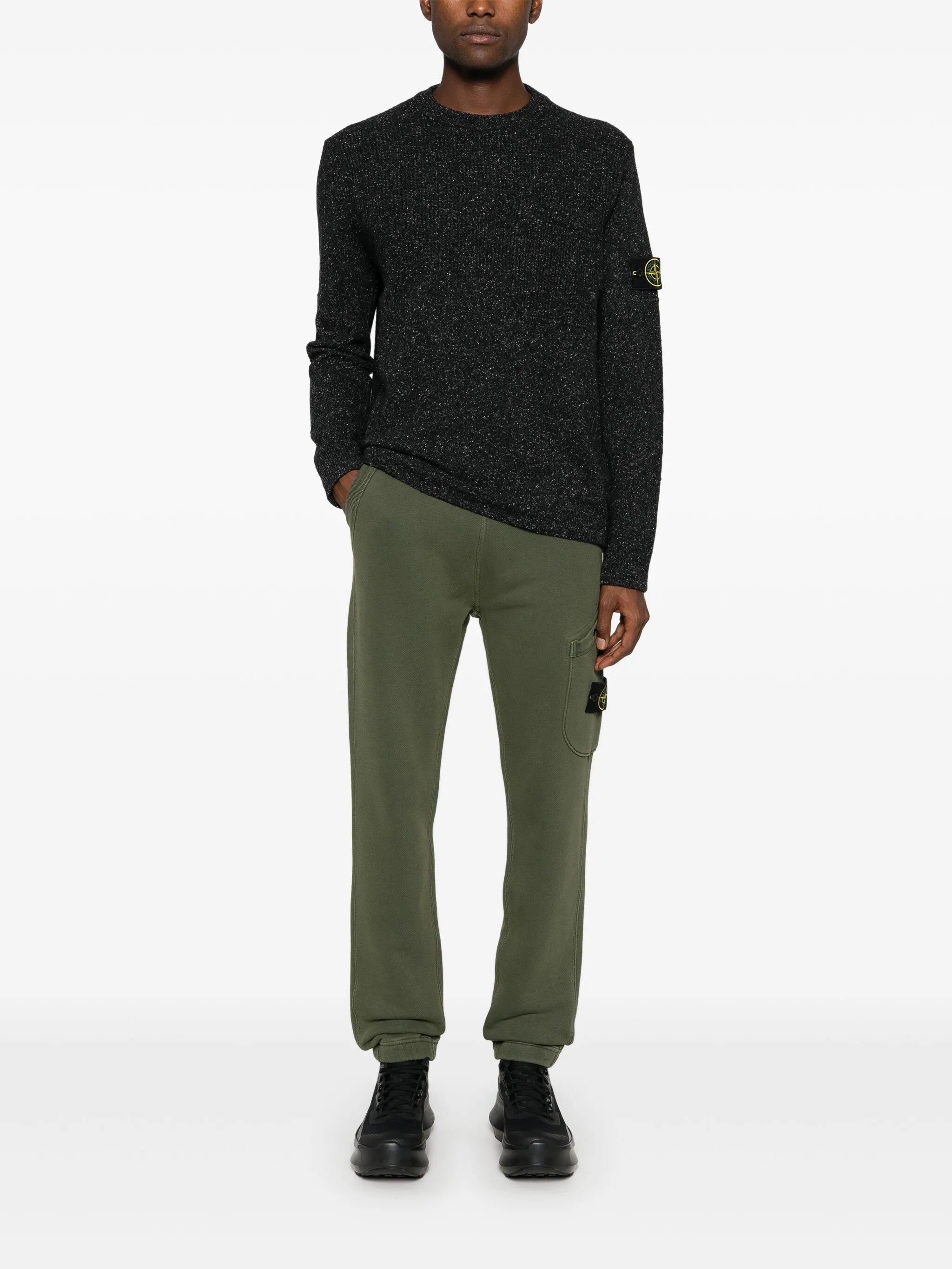 Compass-badge track pants