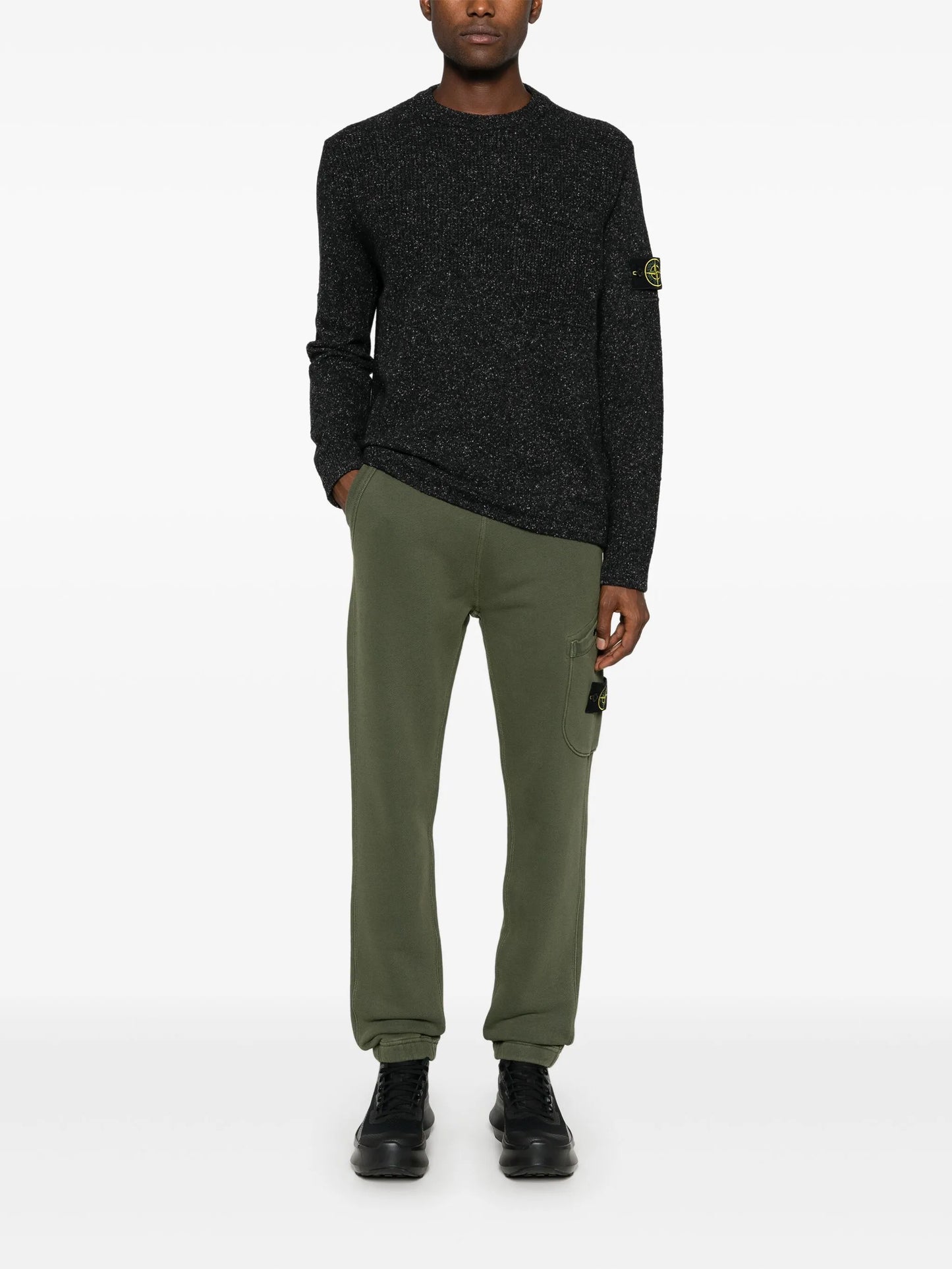 Compass-badge track pants