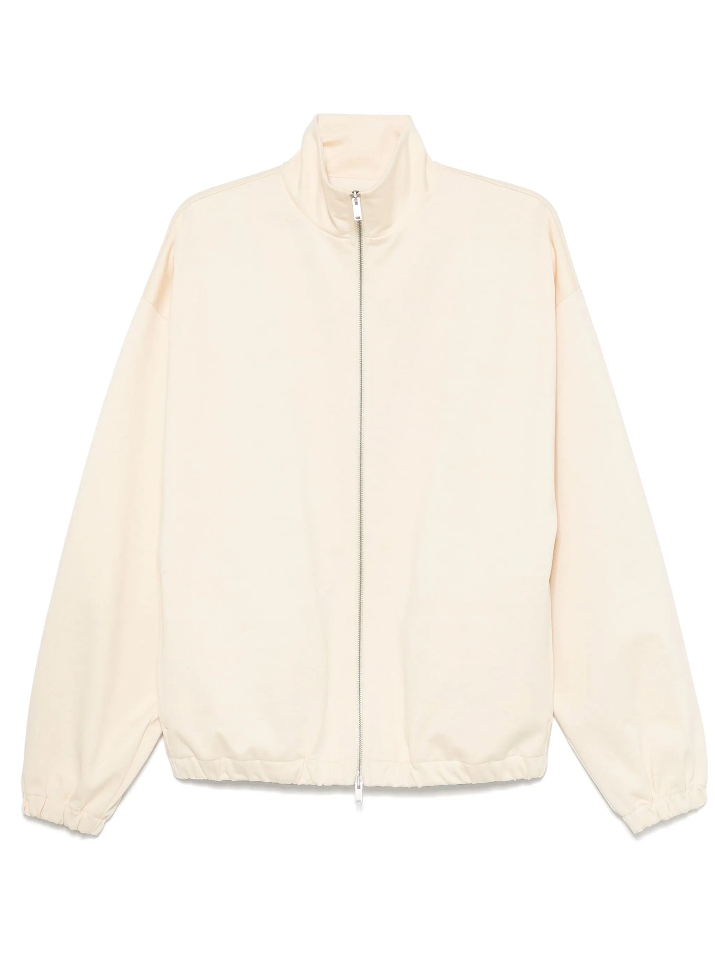 high-neck sweatshirt