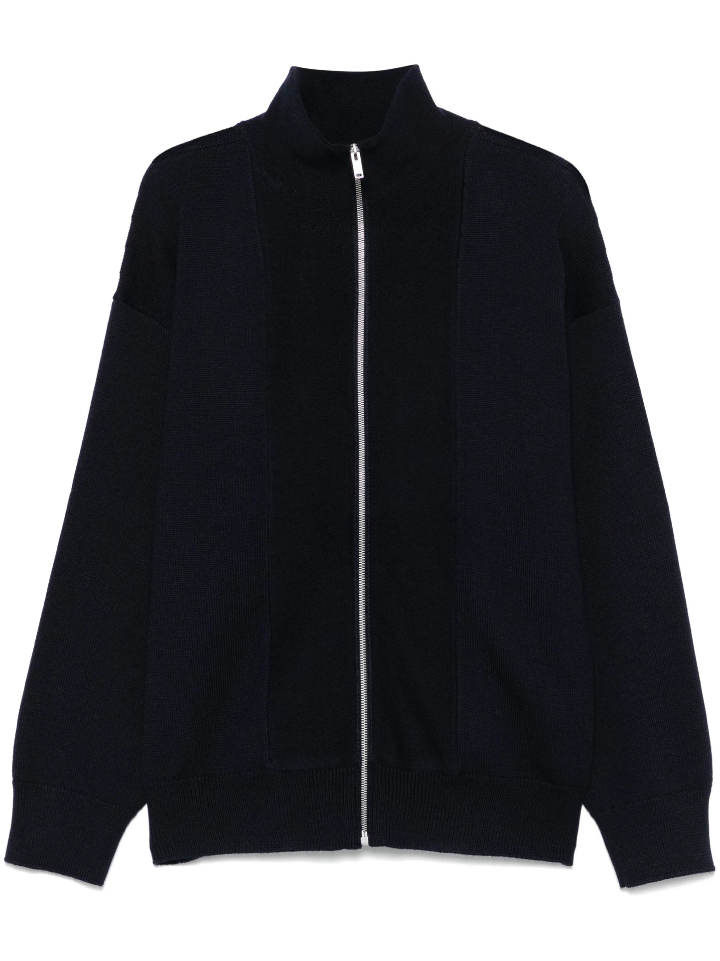 zip-up cardigan