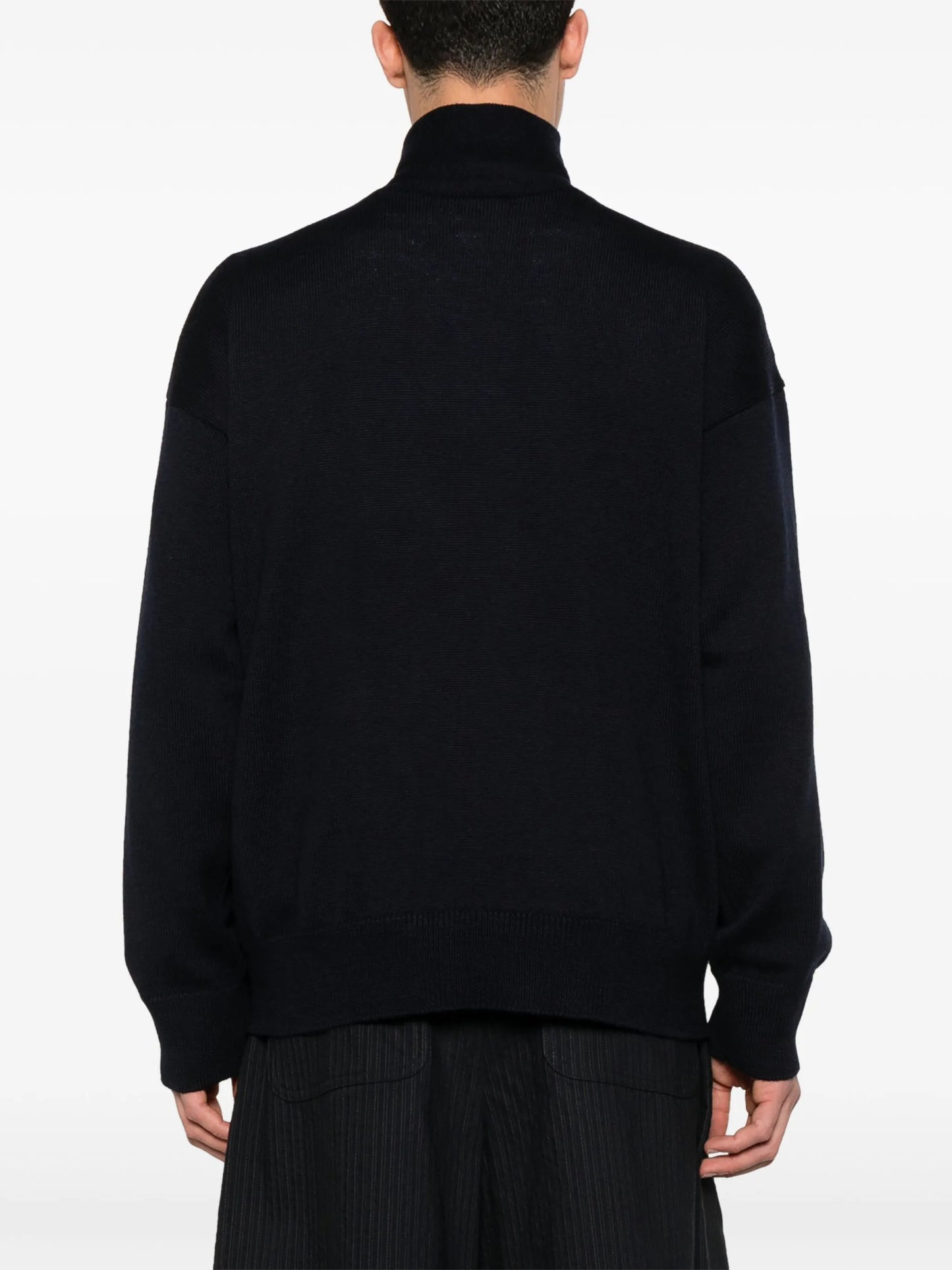 zip-up cardigan