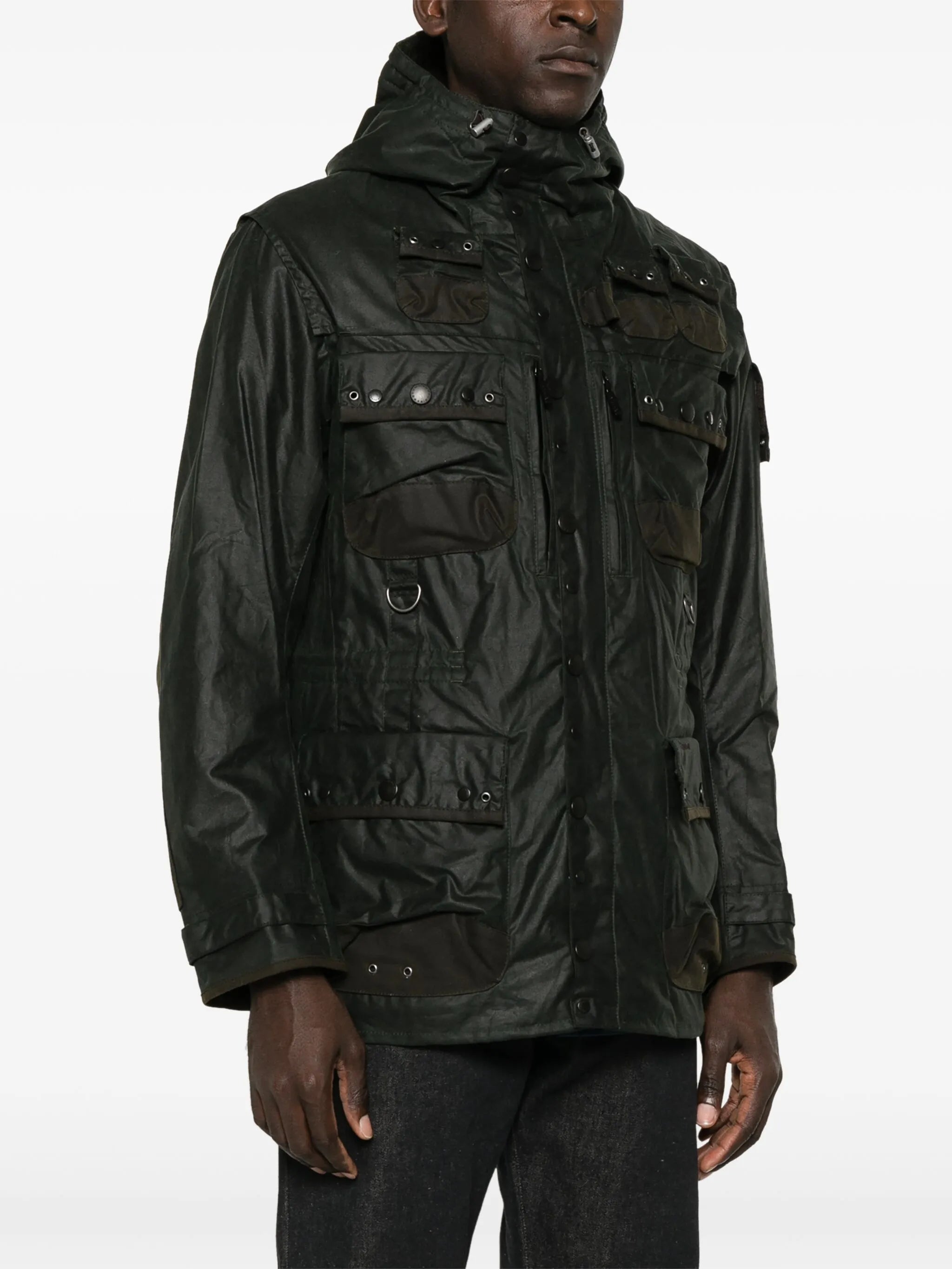 x TO KI TO waxed military jacket
