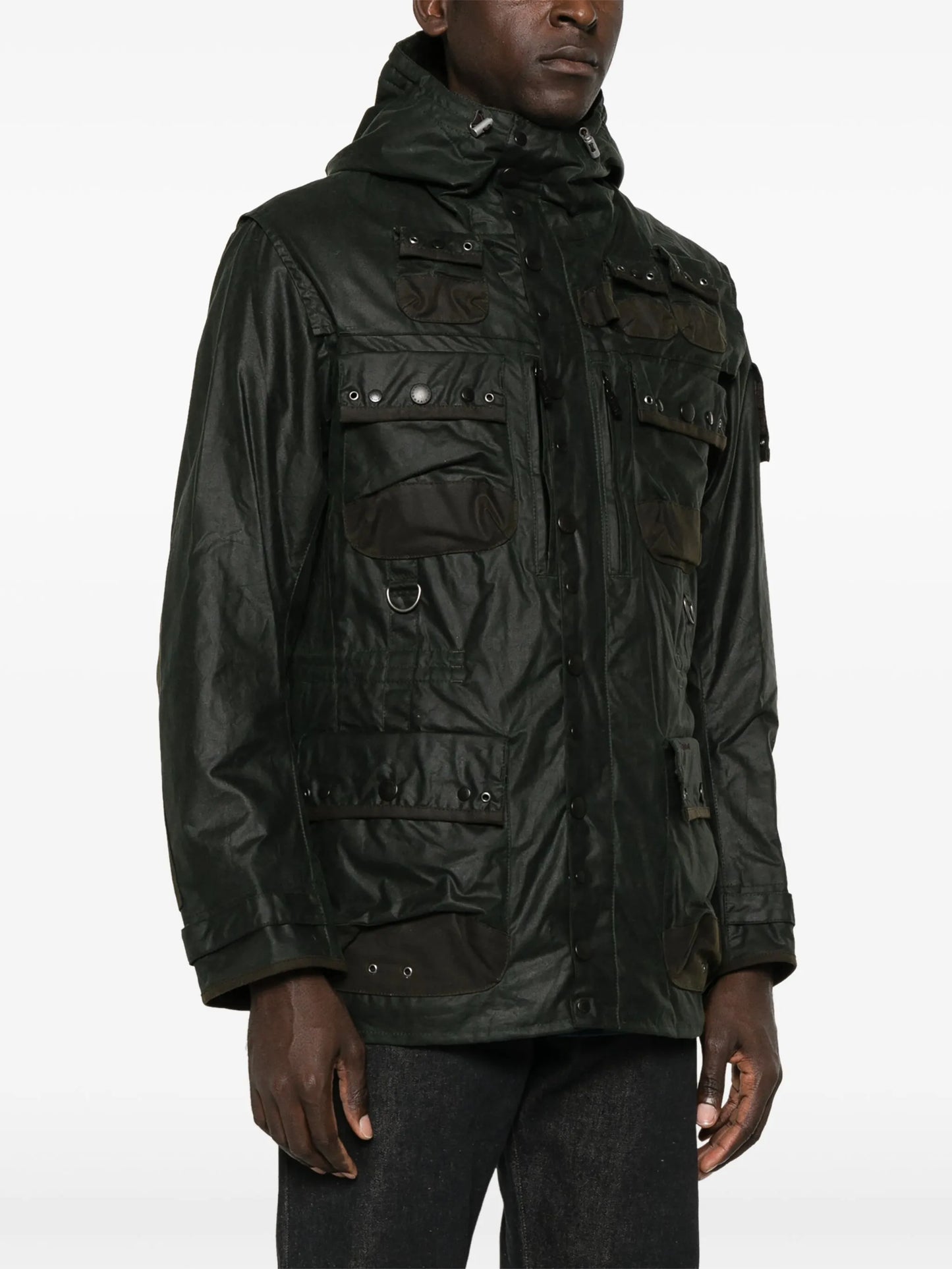 x TO KI TO waxed military jacket