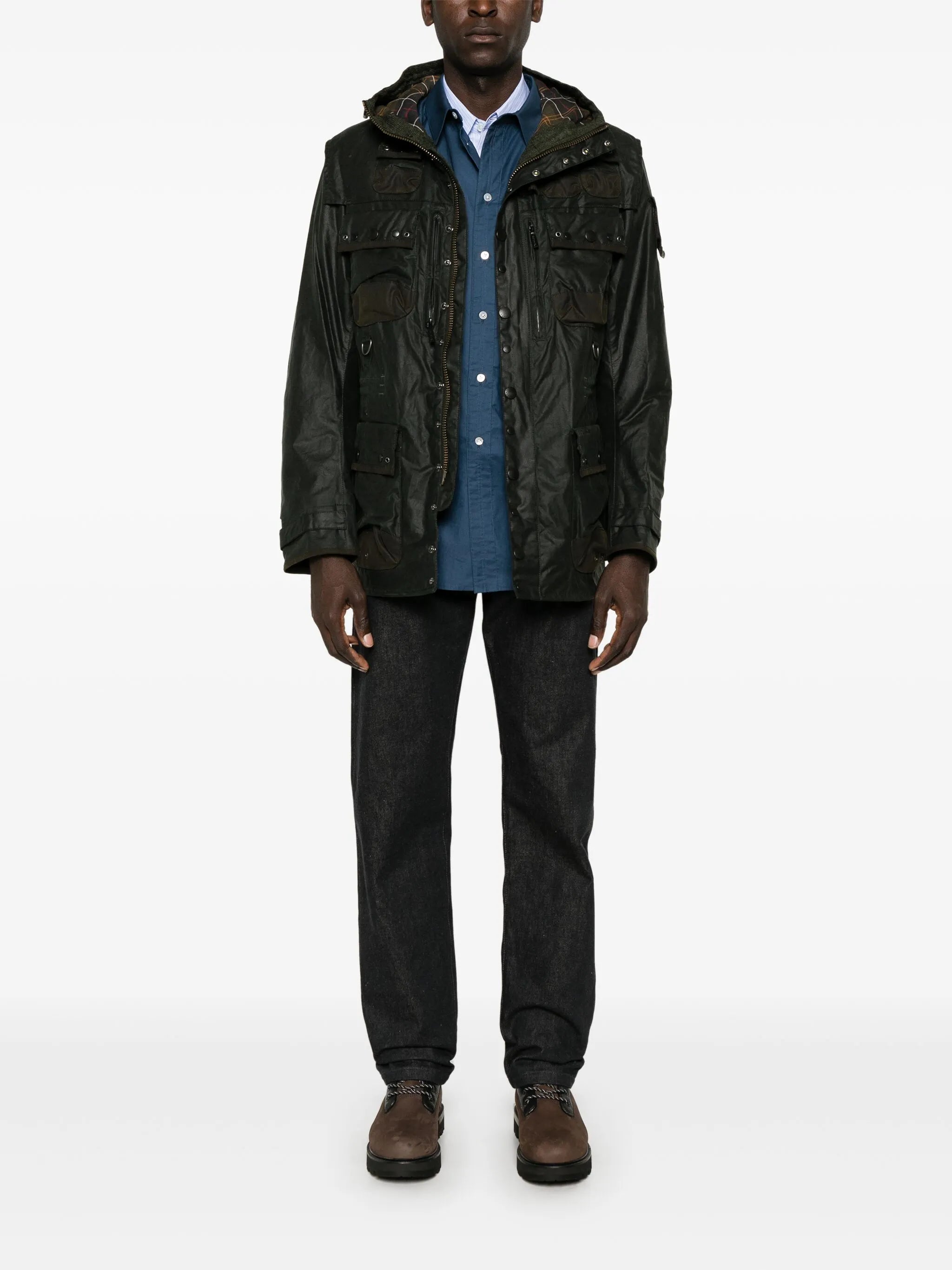 x TO KI TO waxed military jacket
