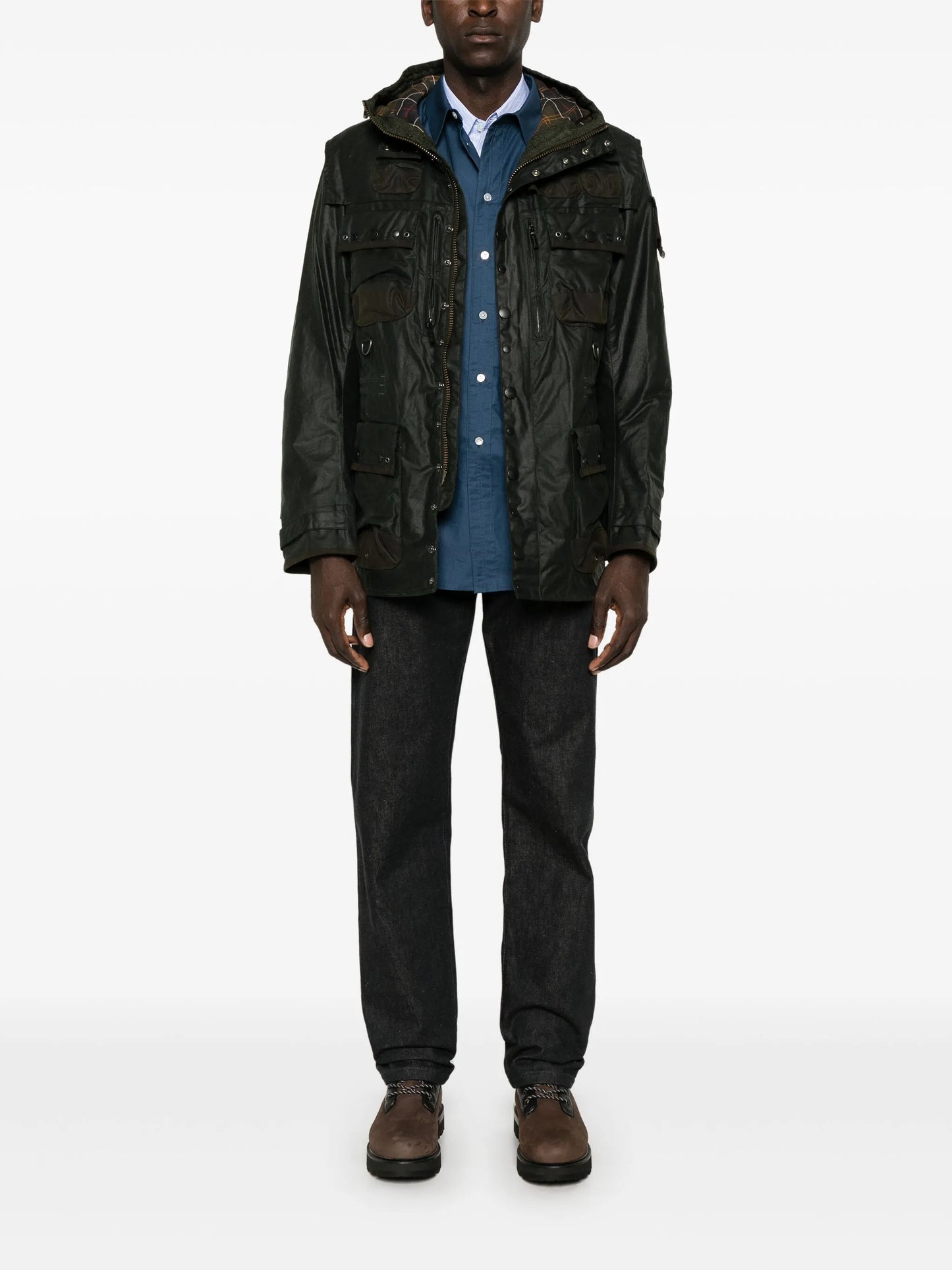 x TO KI TO waxed military jacket