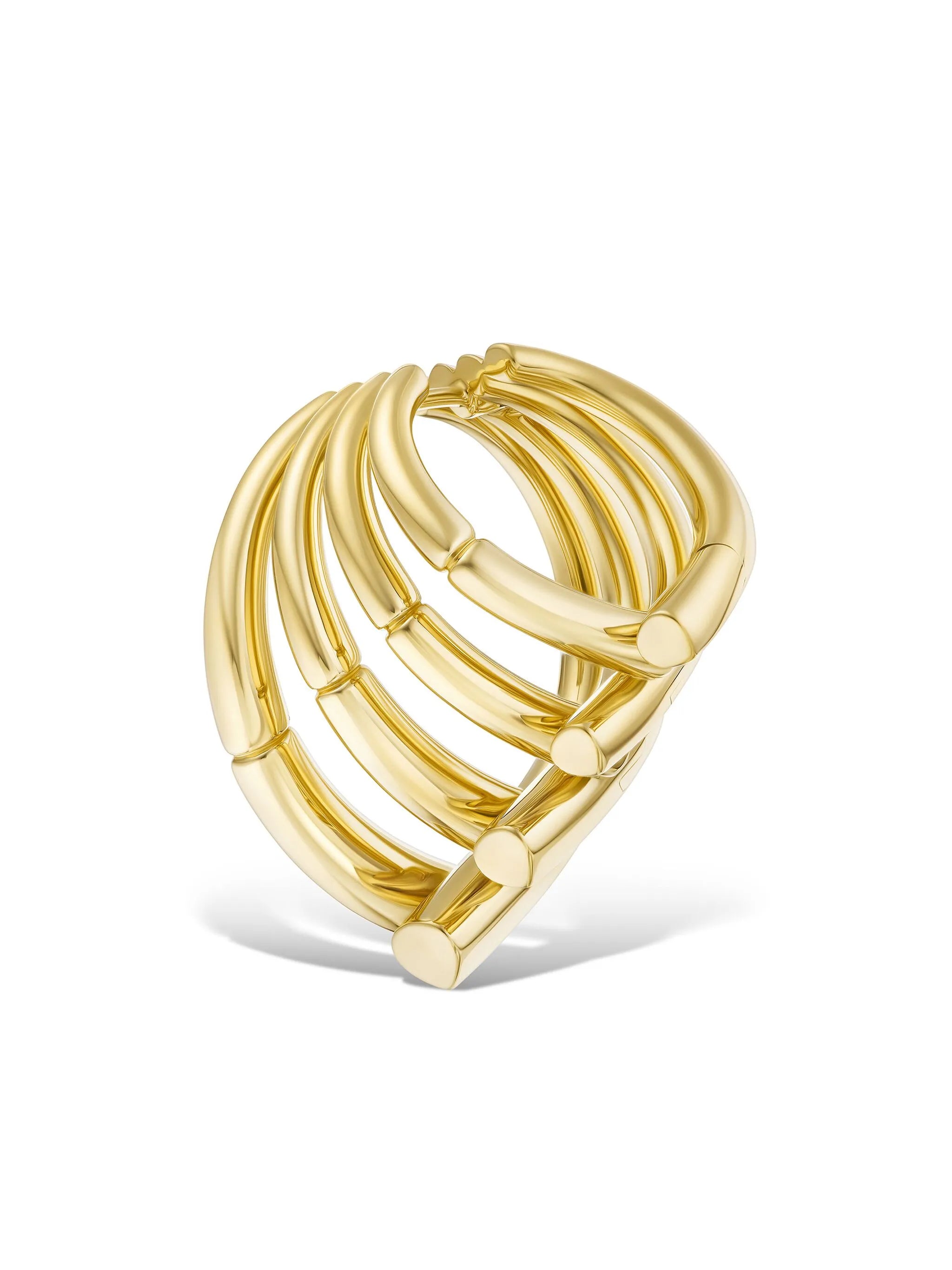 18kt yellow gold Oera diamond earrings