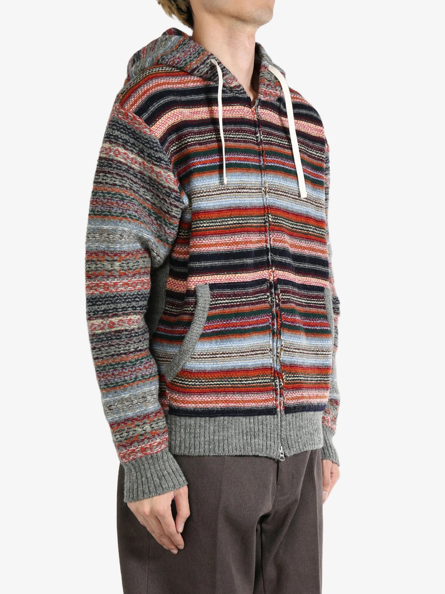 striped cardigan