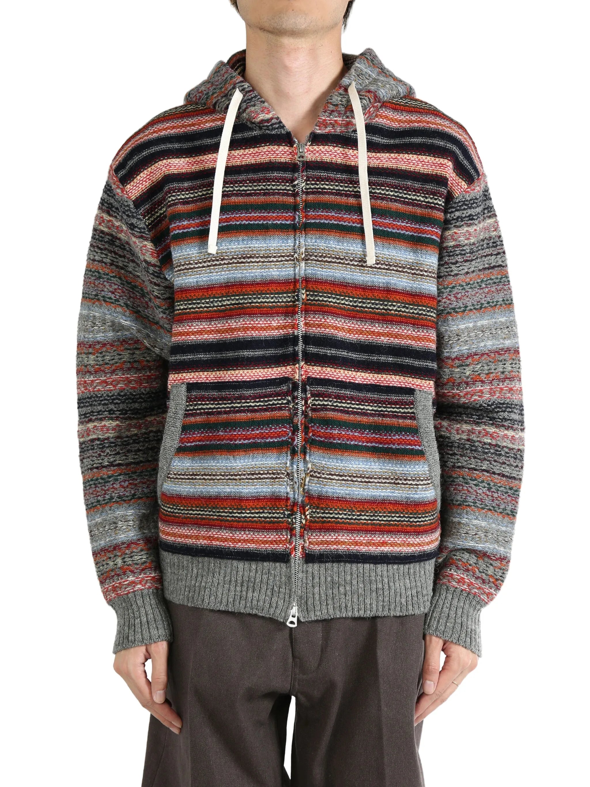 striped cardigan