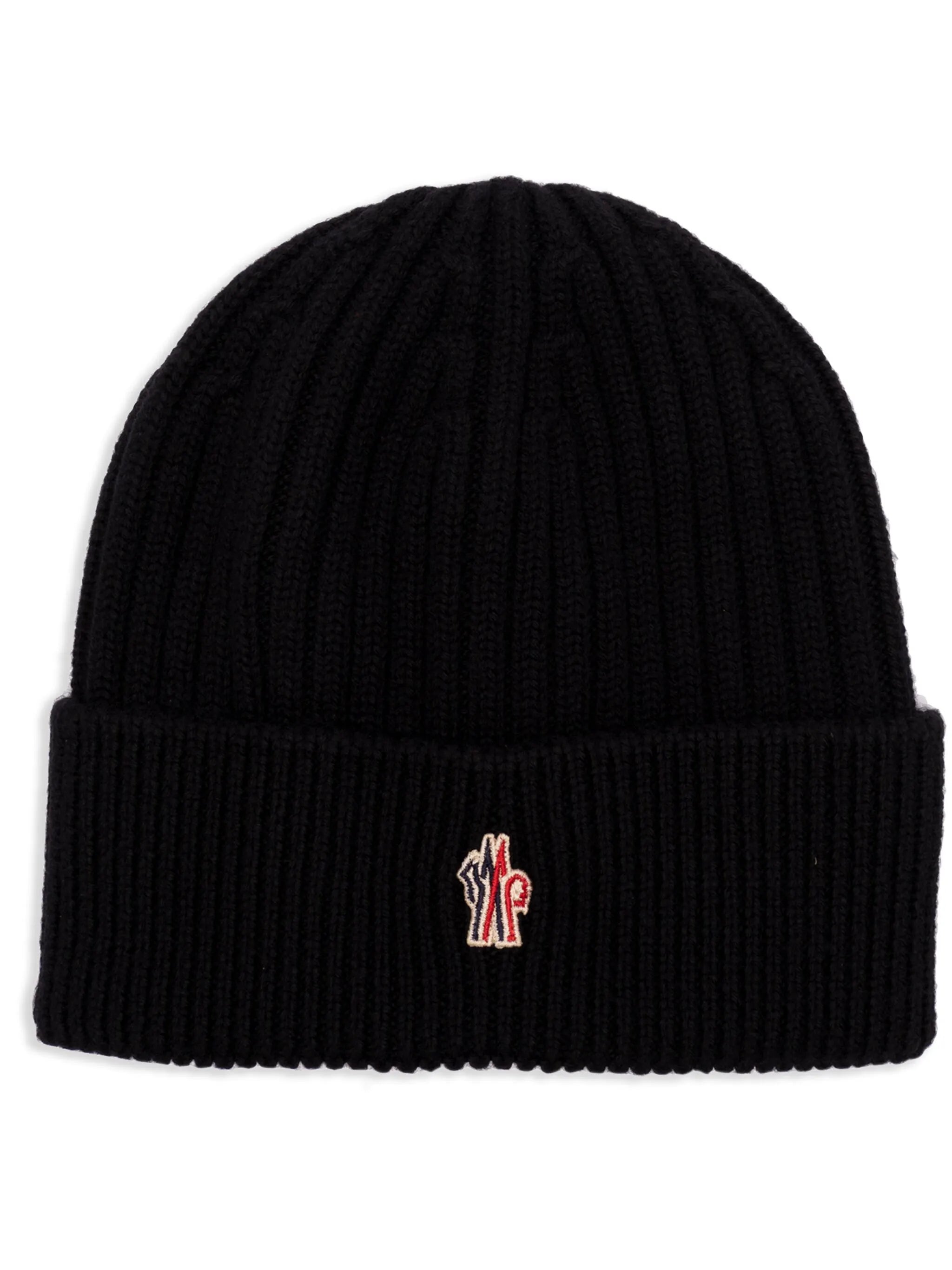logo-patch beanie hat