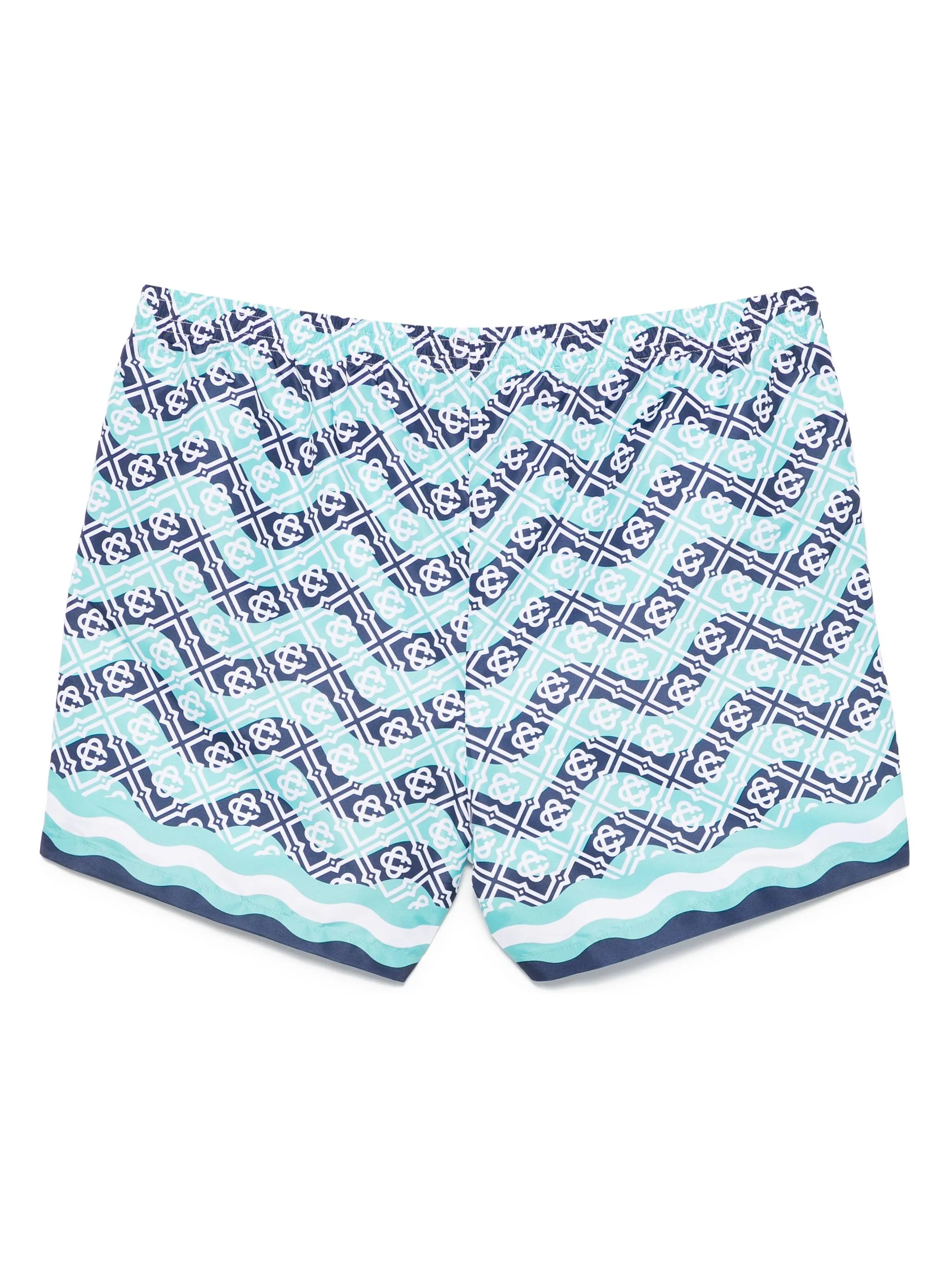printed swim shorts