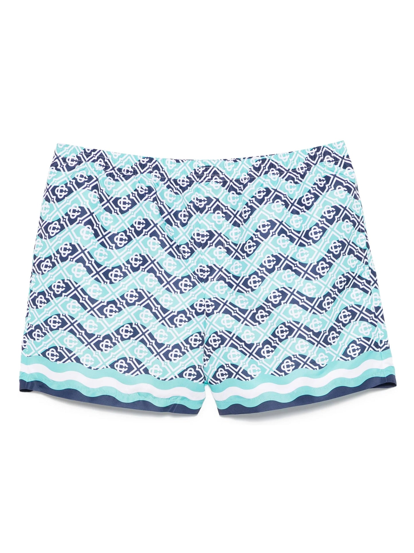 printed swim shorts