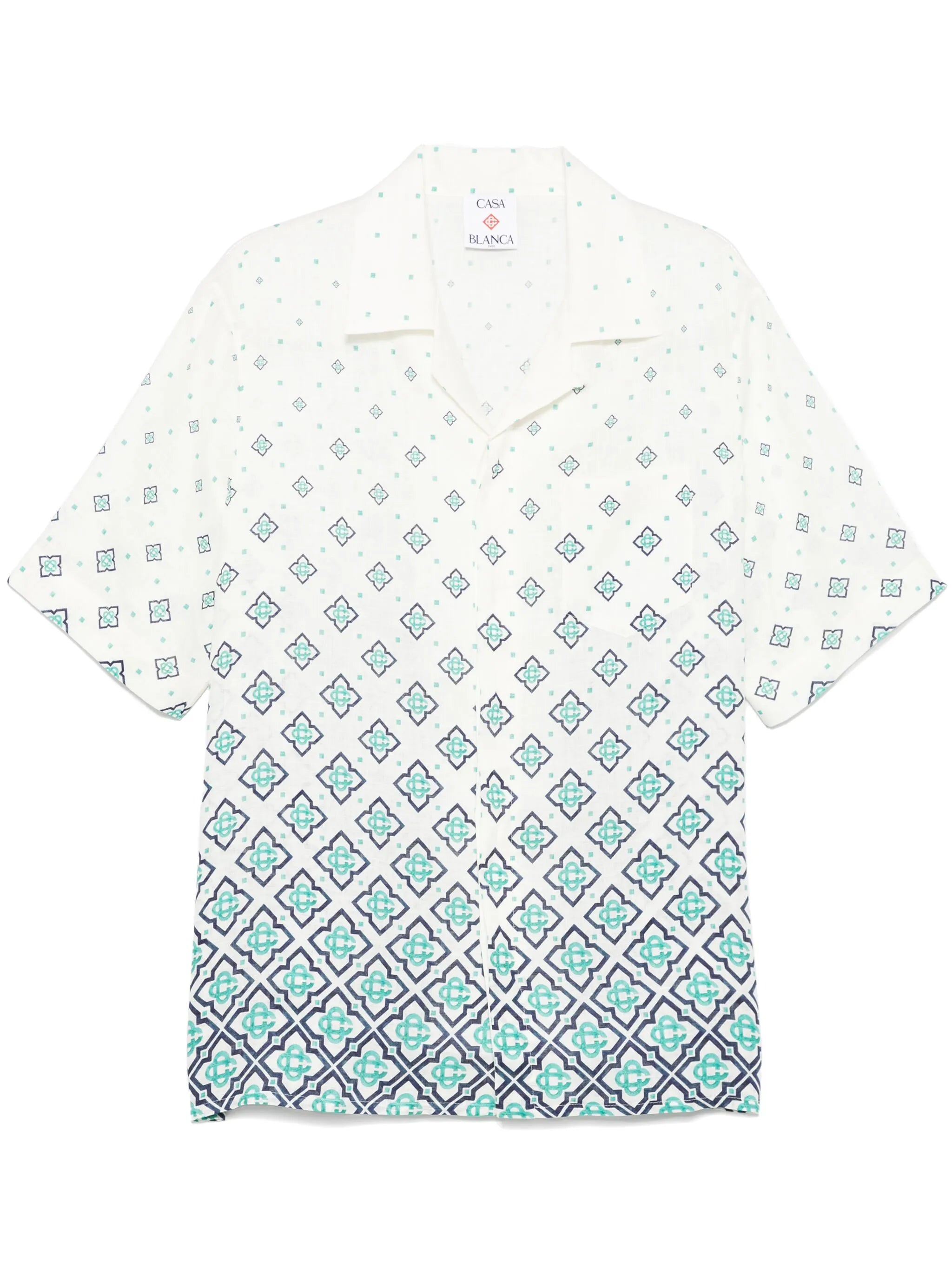 monogram-print shirt