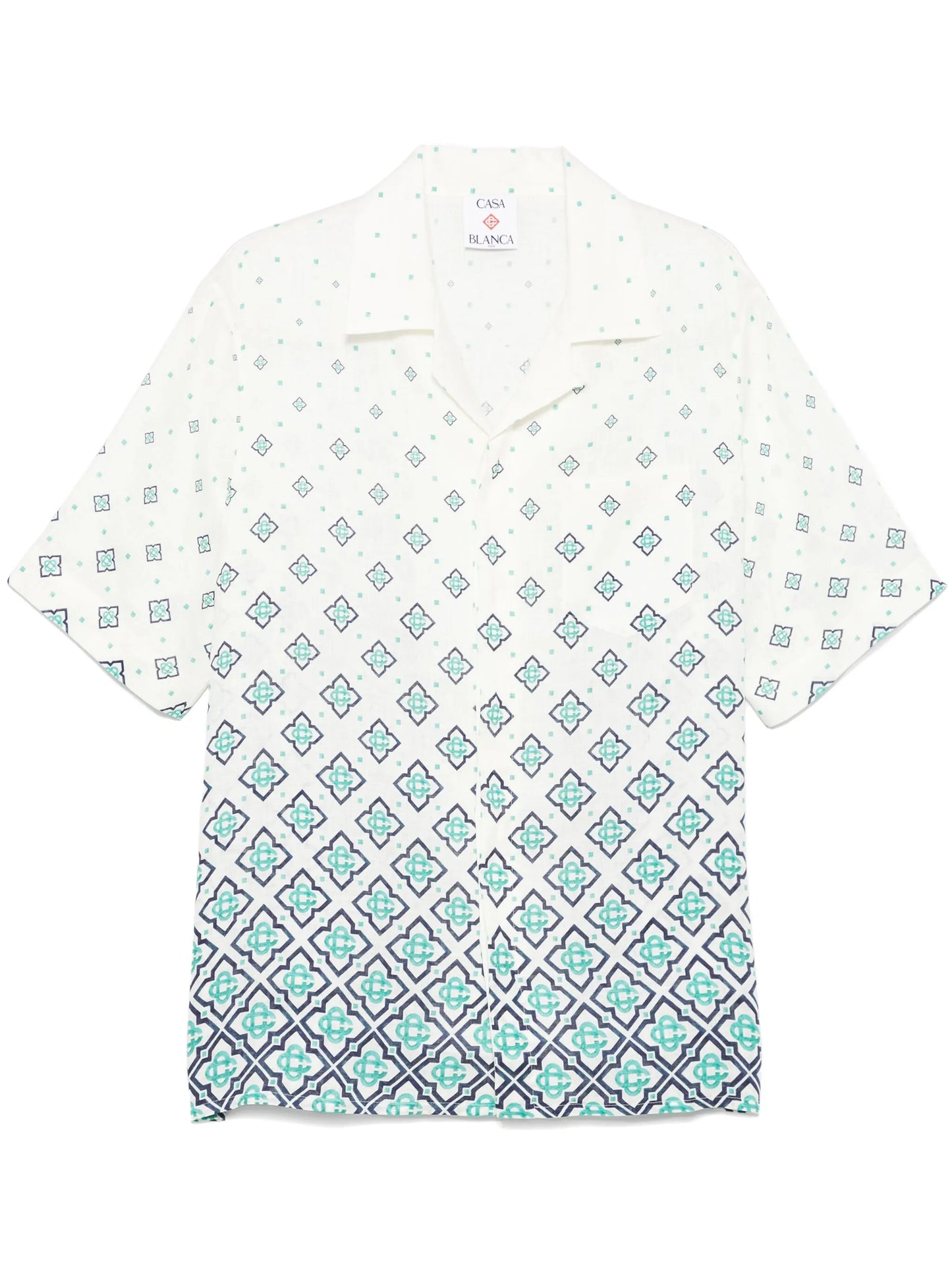 monogram-print shirt