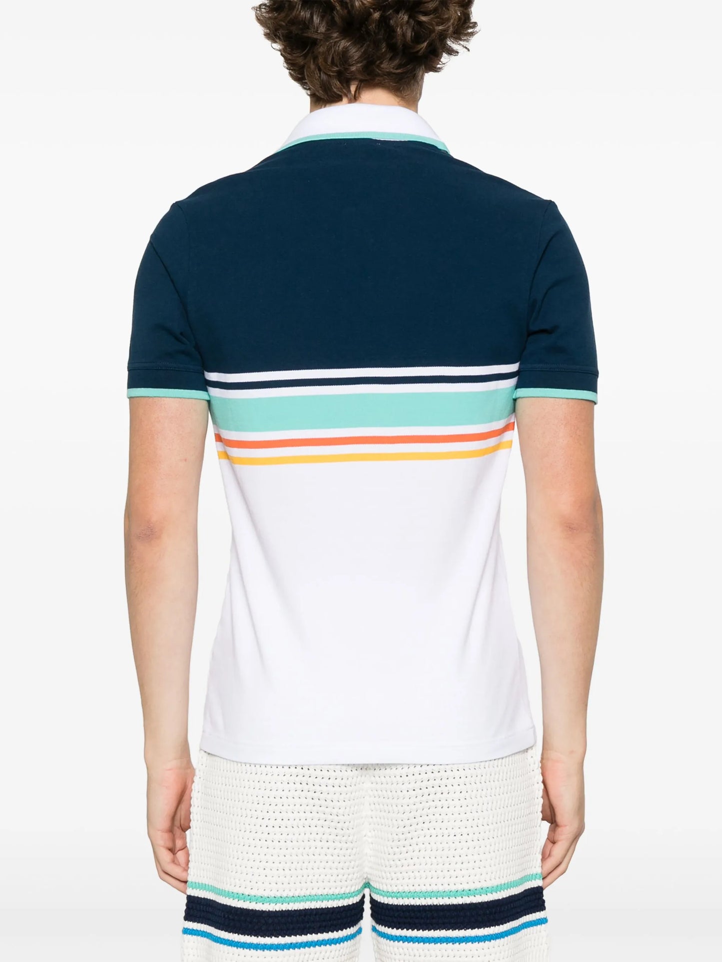 striped polo shirt